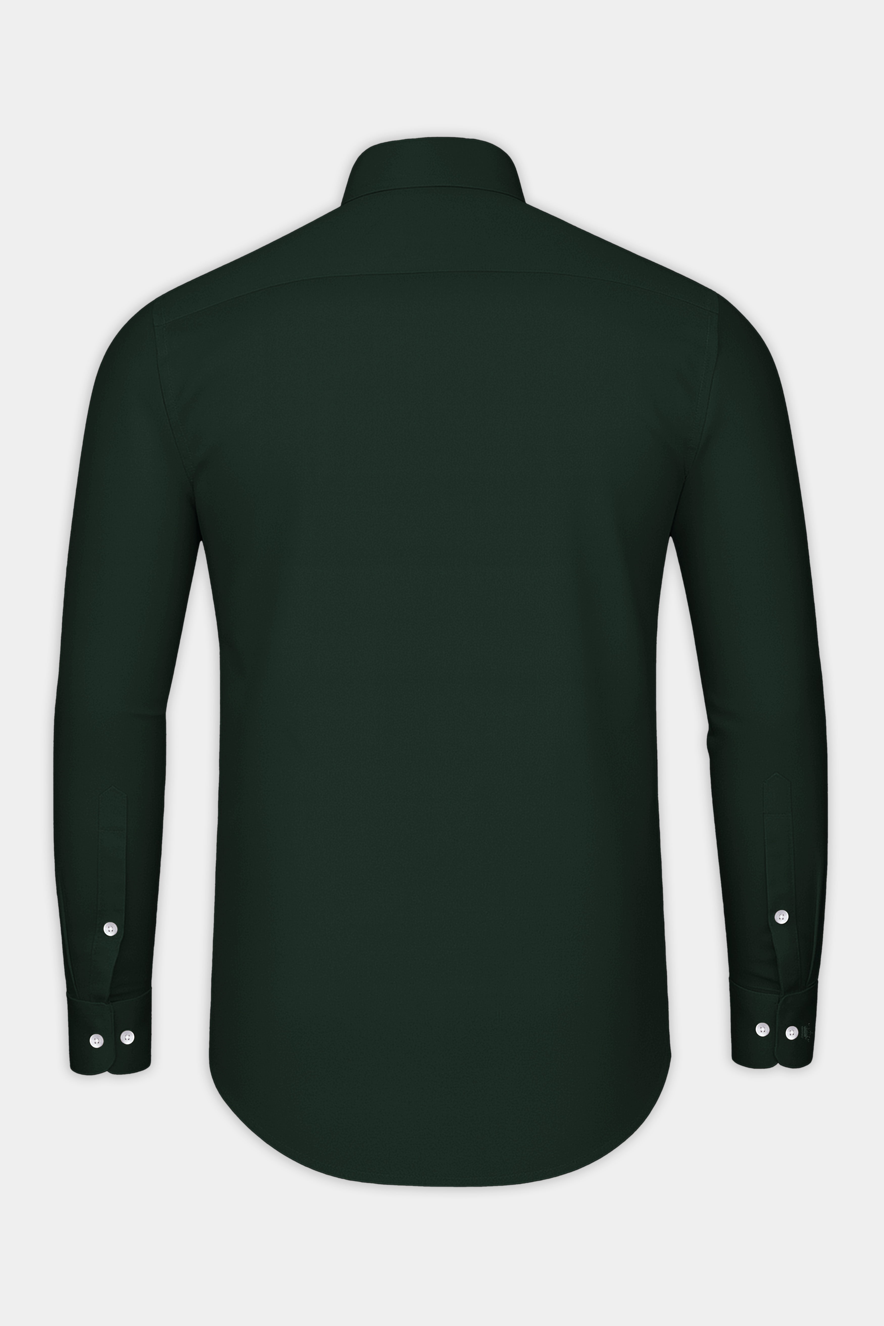 Thalvoro-Phthalo Green Subtle Sheen Super Soft Premium Cotton Tuxedo Shirt