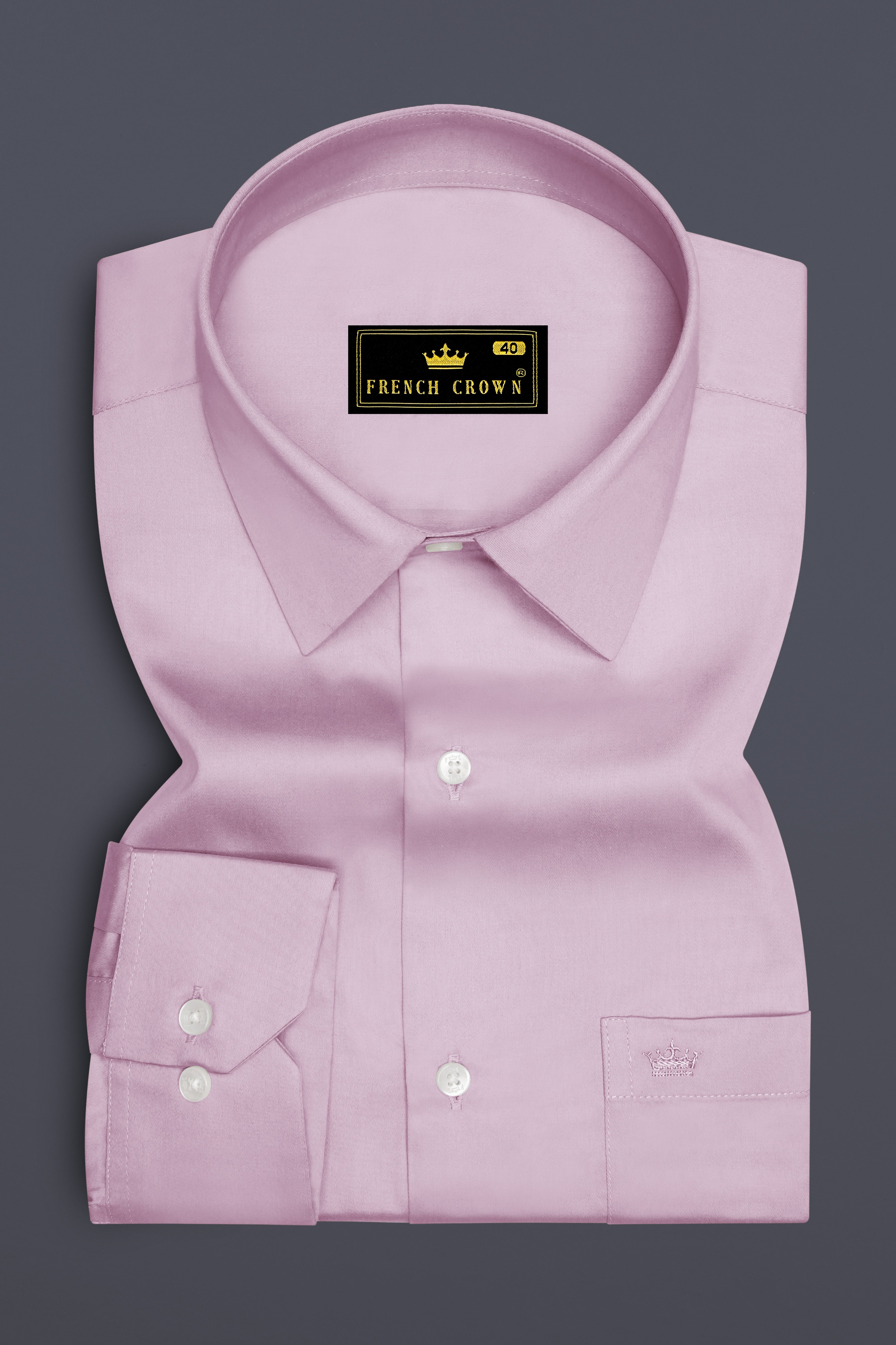 Lustraro-Azalea Pink Subtle Sheen Super Soft Premium Cotton Dress Shirt