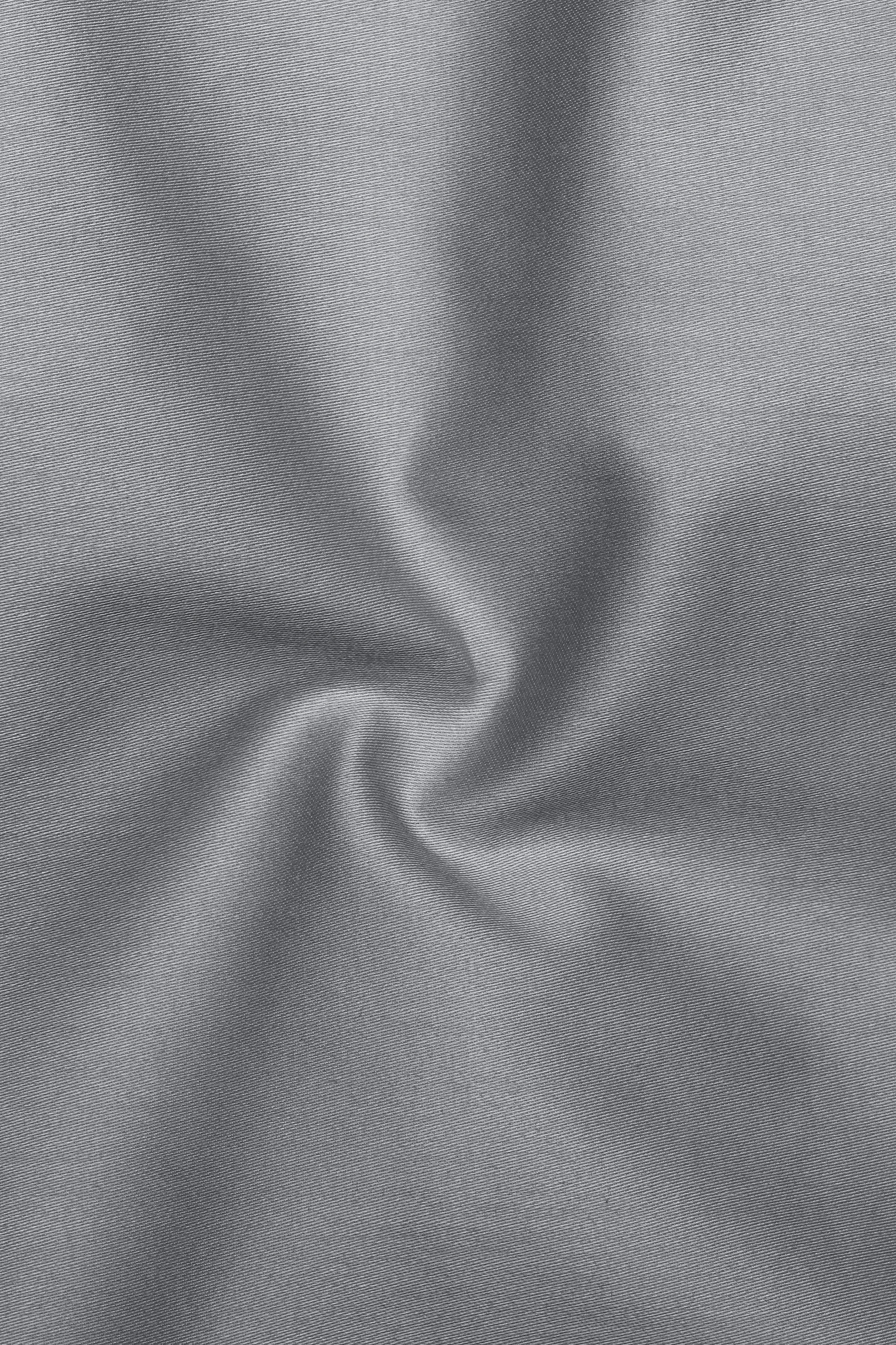 Silvoro-Celeste Gray Subtle Sheen Super Soft Premium Cotton Mandarin Shirt