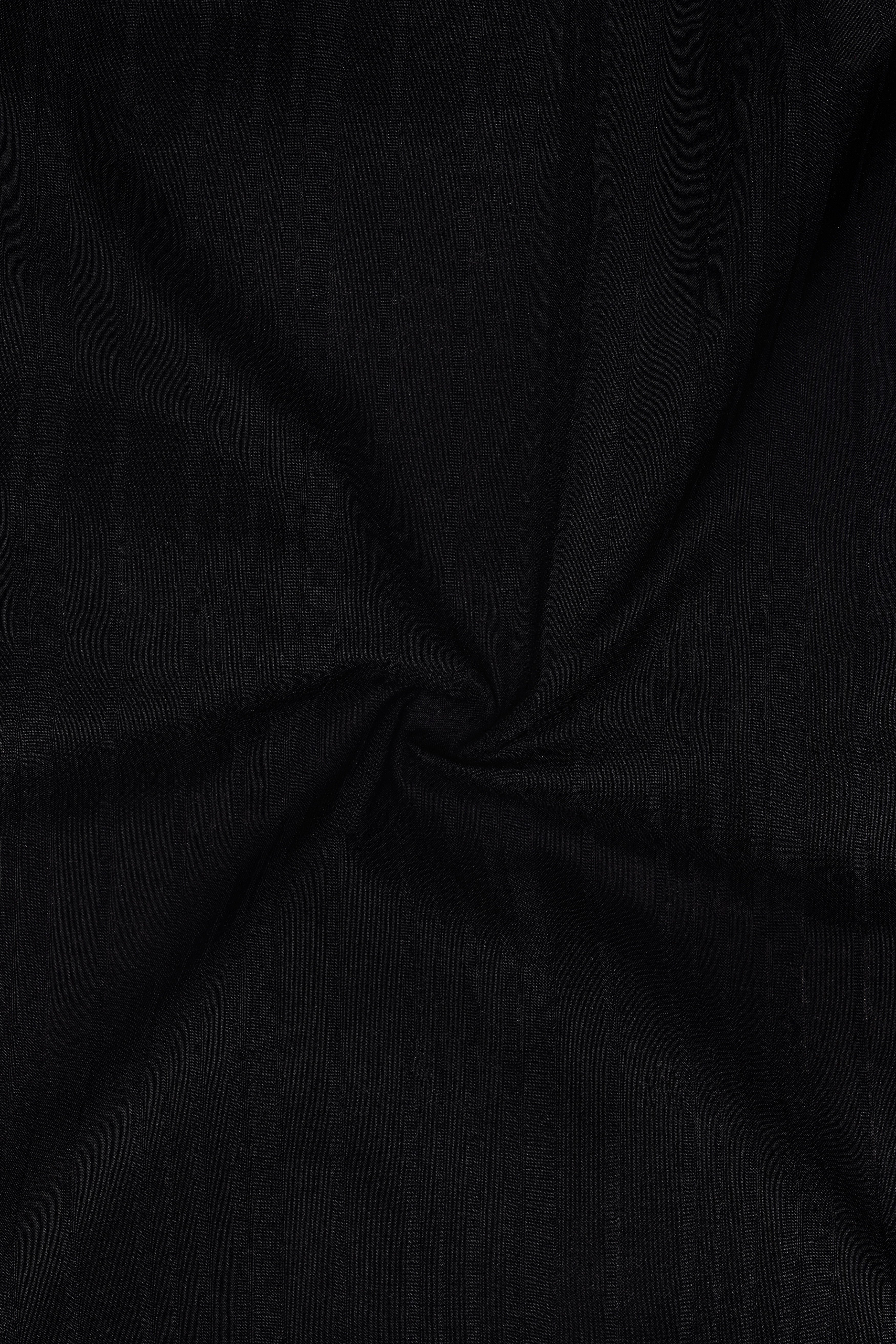 Auralis-Jade Black Striped Dobby Textured Premium Giza Cotton Dress Shirt