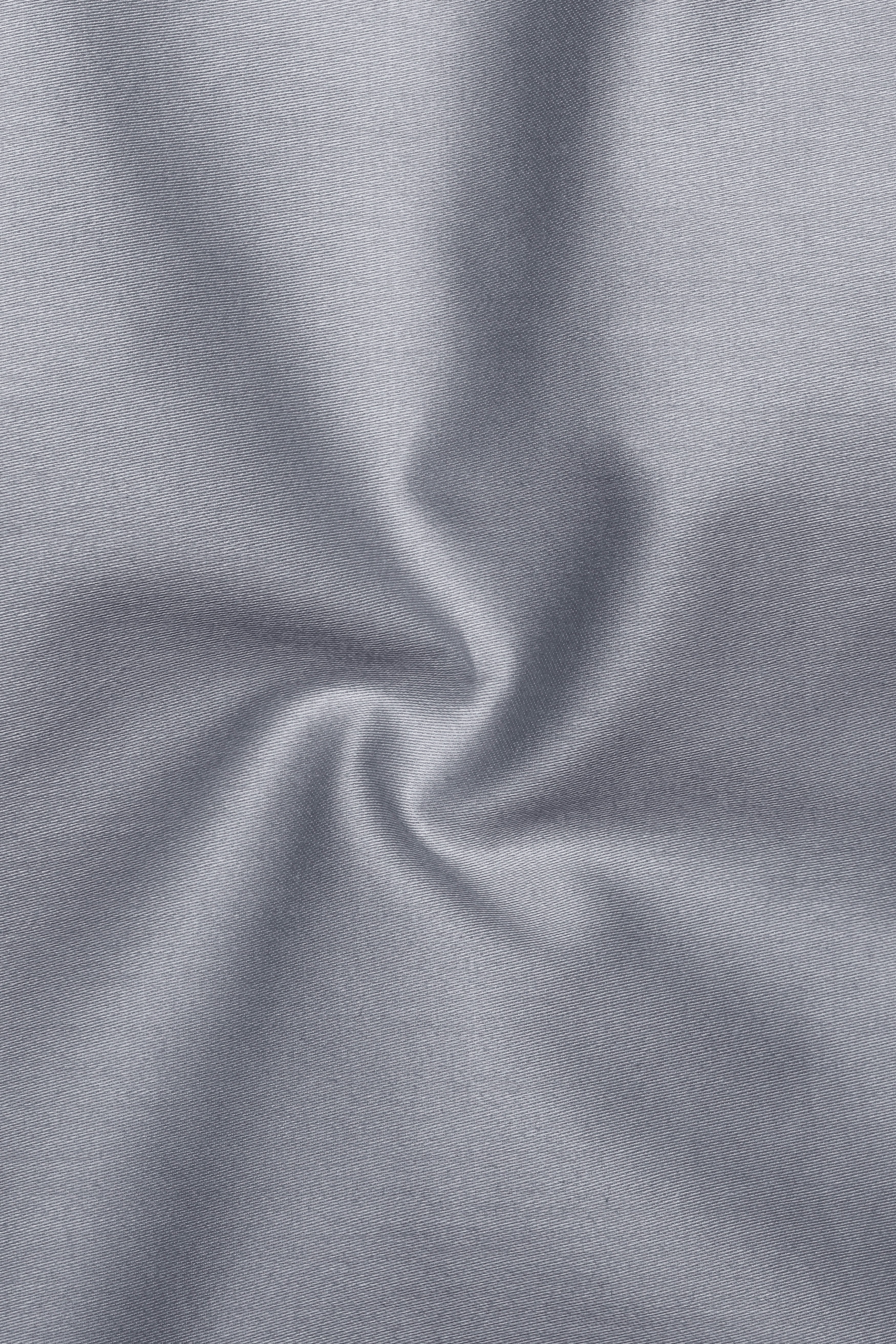 Grisoro-Slate Gray Subtle Sheen Super Soft Premium Cotton Cut Away Collar Dress Shirt