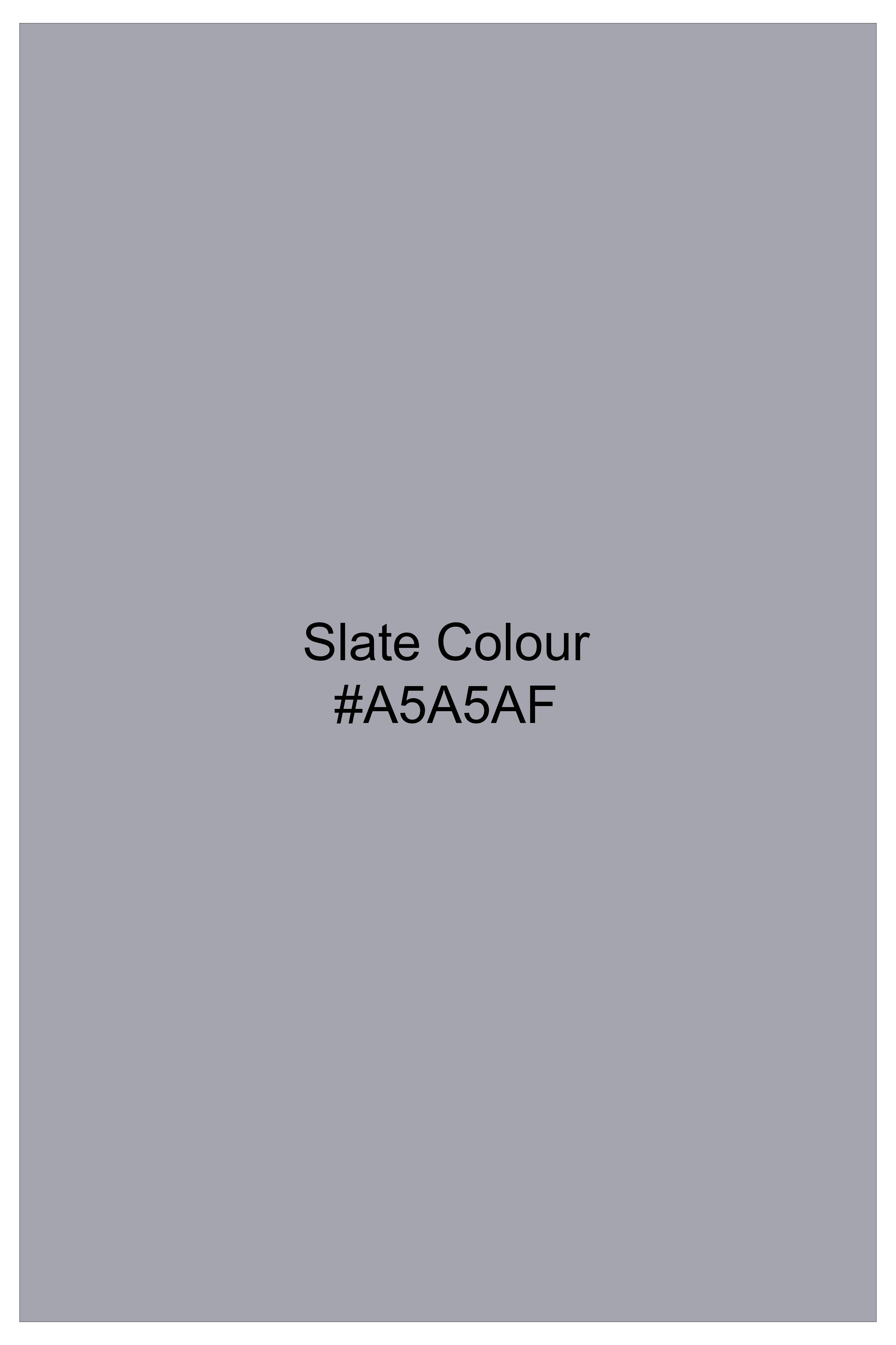 Grisoro-Slate Gray Subtle Sheen Super Soft Premium Cotton Cut Away Collar Dress Shirt