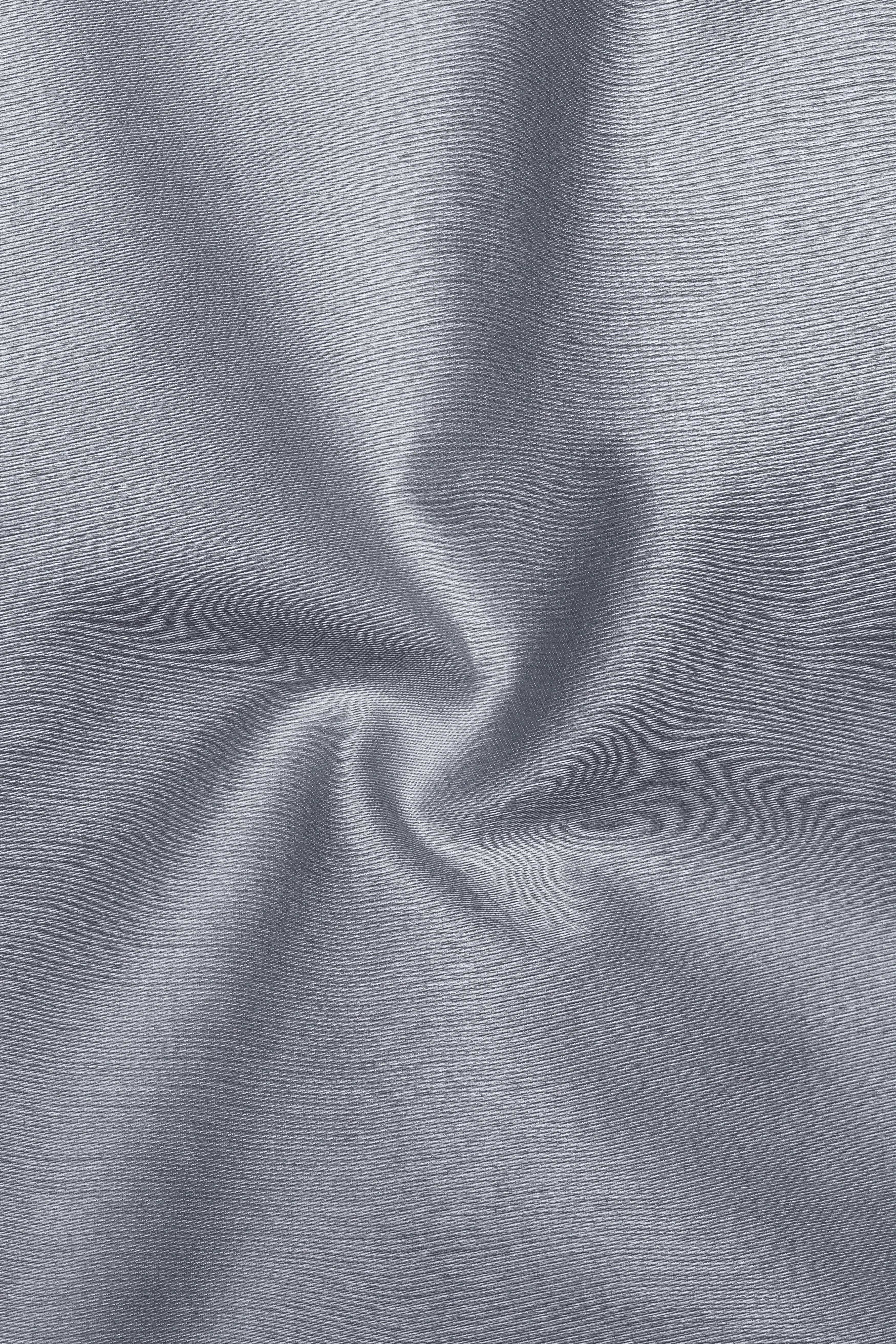 Grisoro-Slate Gray Subtle Sheen Super Soft Premium Cotton Tuxedo Dress Shirt