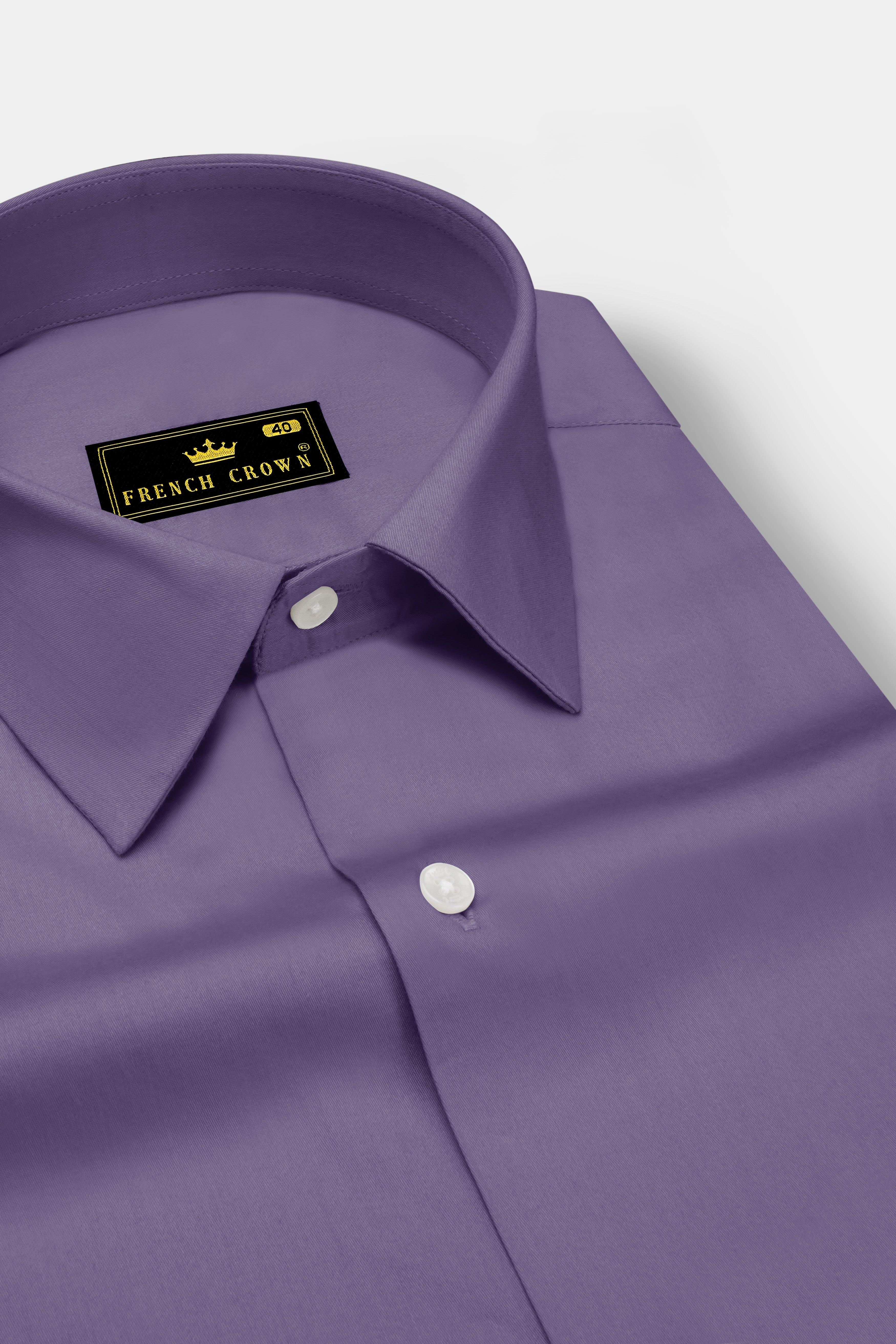 Violoro-Mobster Purple Subtle Sheen Super Soft Premium Cotton Dress Shirt