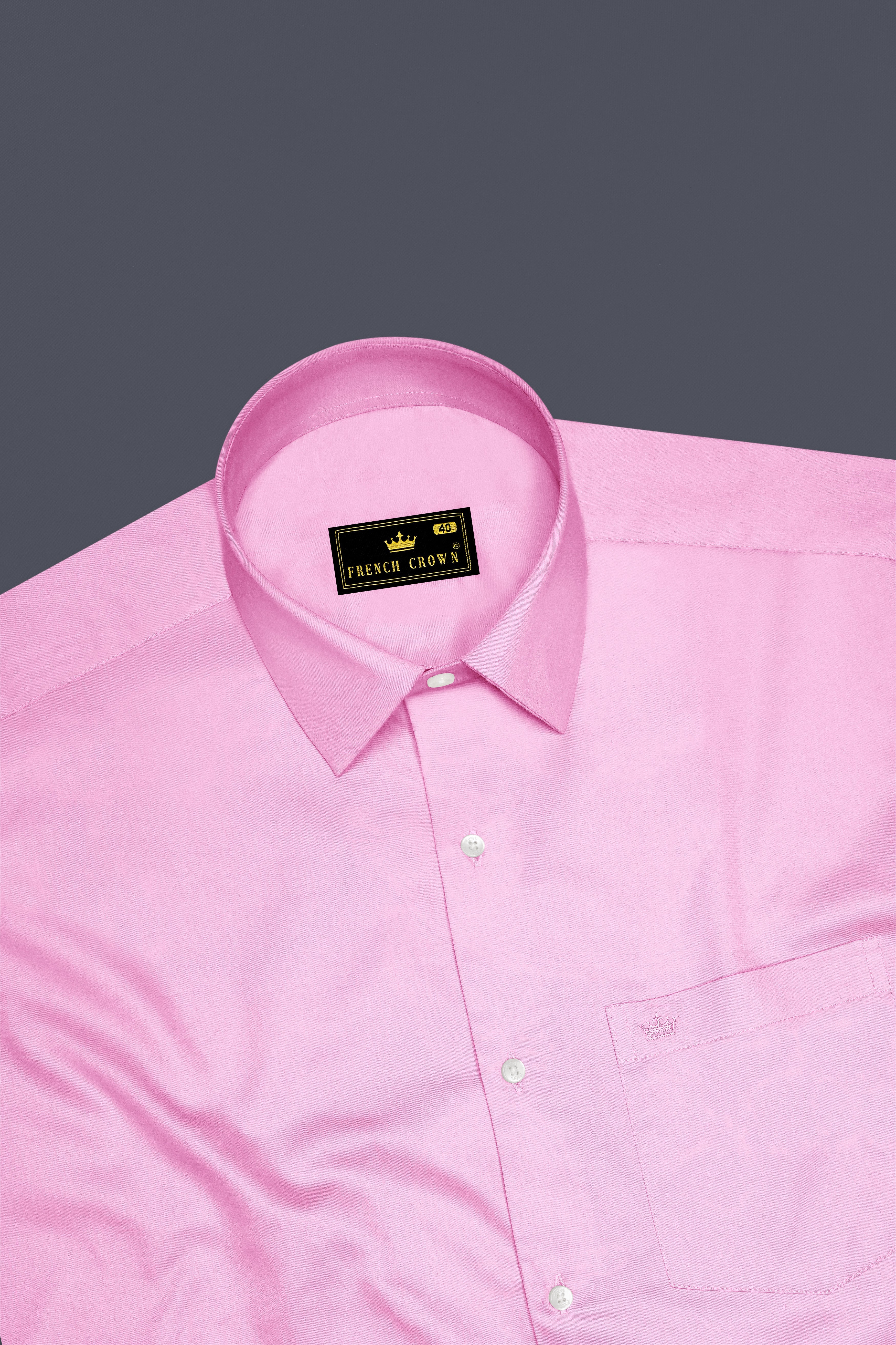 Blushoro-Illusion Pink Subtle Sheen Super Soft Premium Cotton Dress Shirt