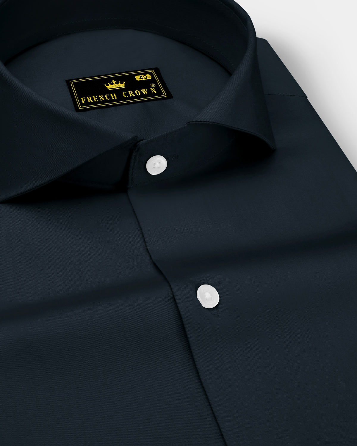 Palzen-Arsenic Gray Plain Solid Formal Premium Cotton Shirt For Men