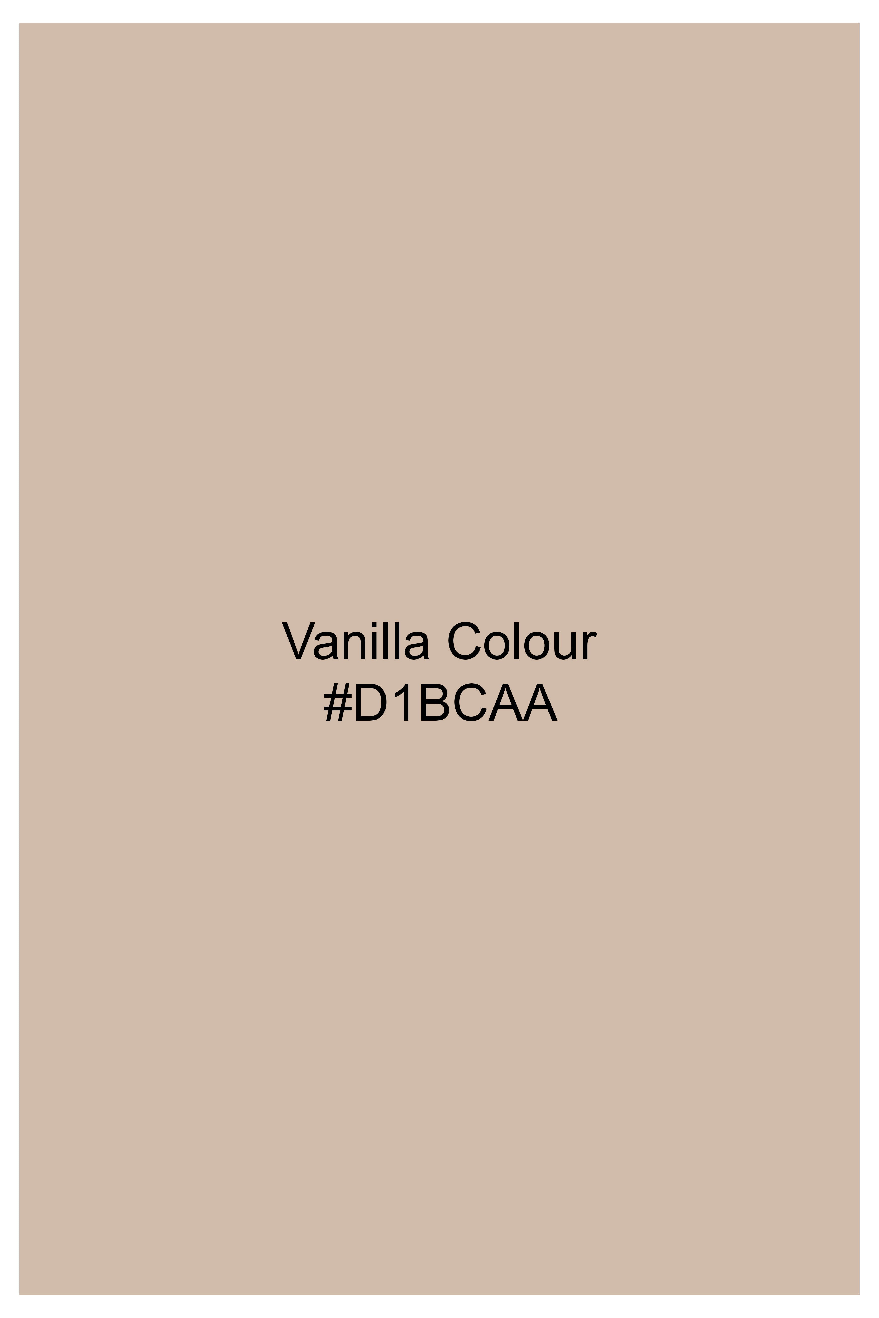 Ivoro-Vanilla Cream Striped Luxurious Linen Casual Kurta Shirt