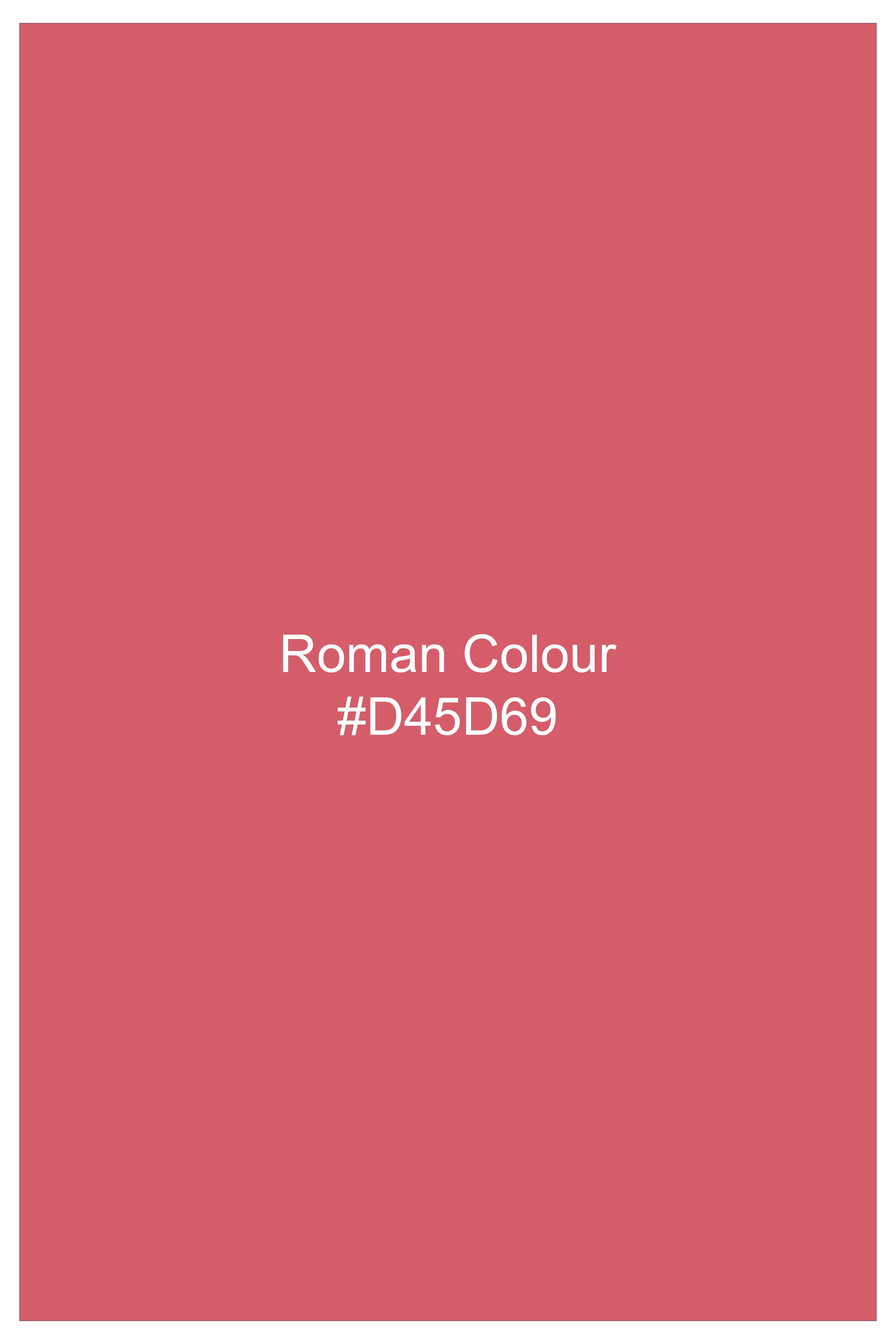 Imperio-Roman Red Dobby Textured Premium Giza Cotton Dress Shirt