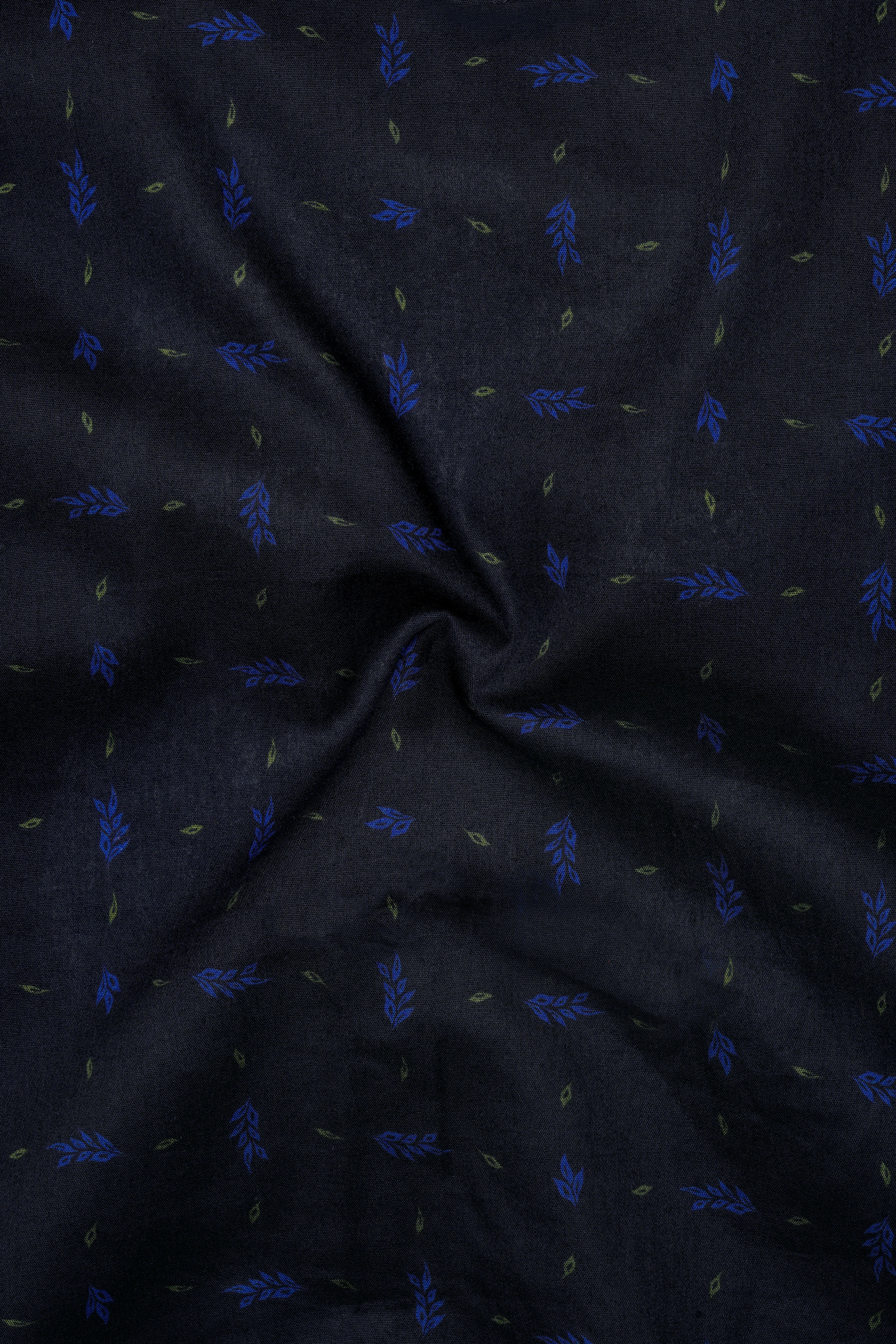 Azurox-Shark Blue Printed Super Soft Premium Cotton Casual Kurta Shirt