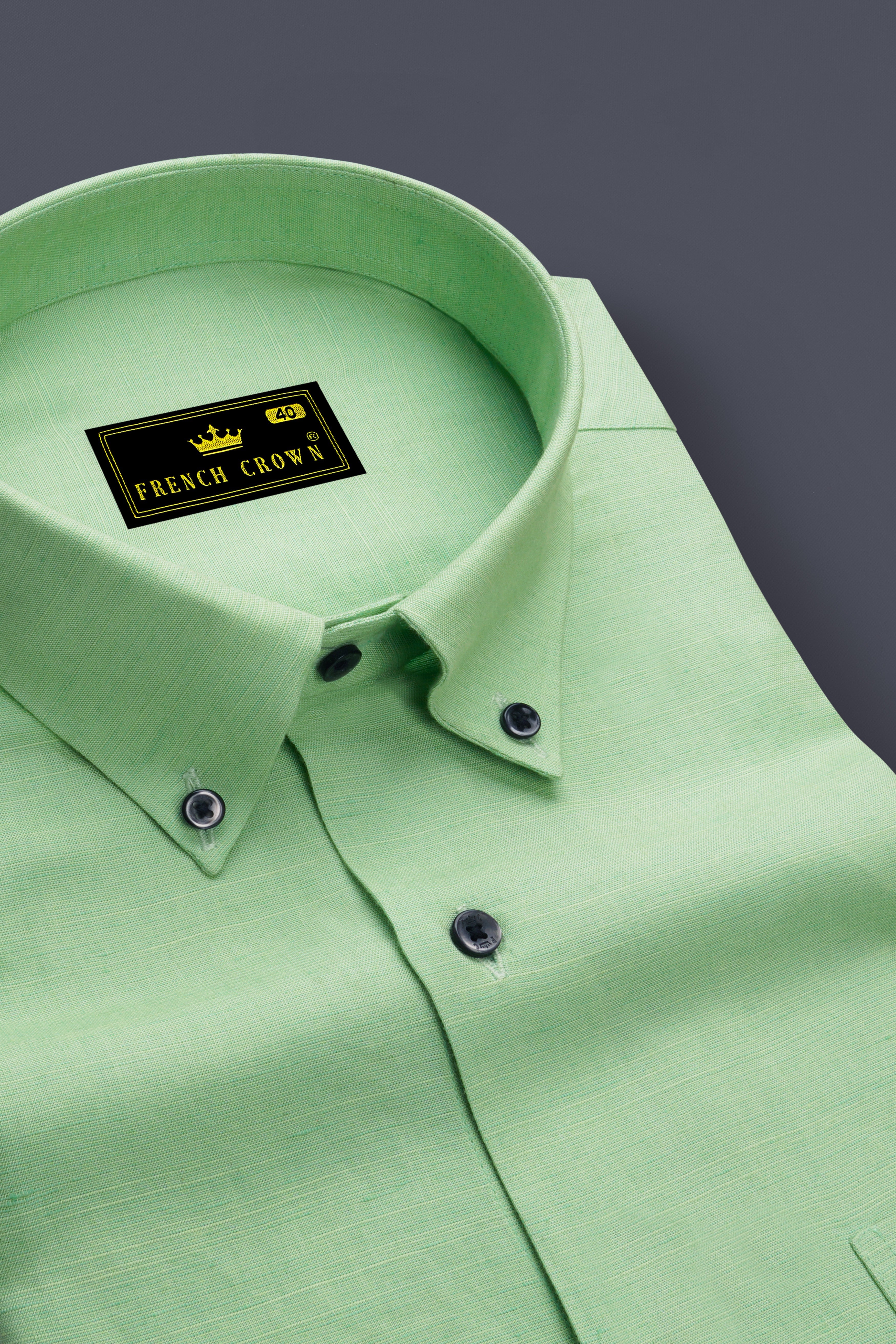 Verdoro-Pale Green Chambray Premium Cotton Dress Shirt
