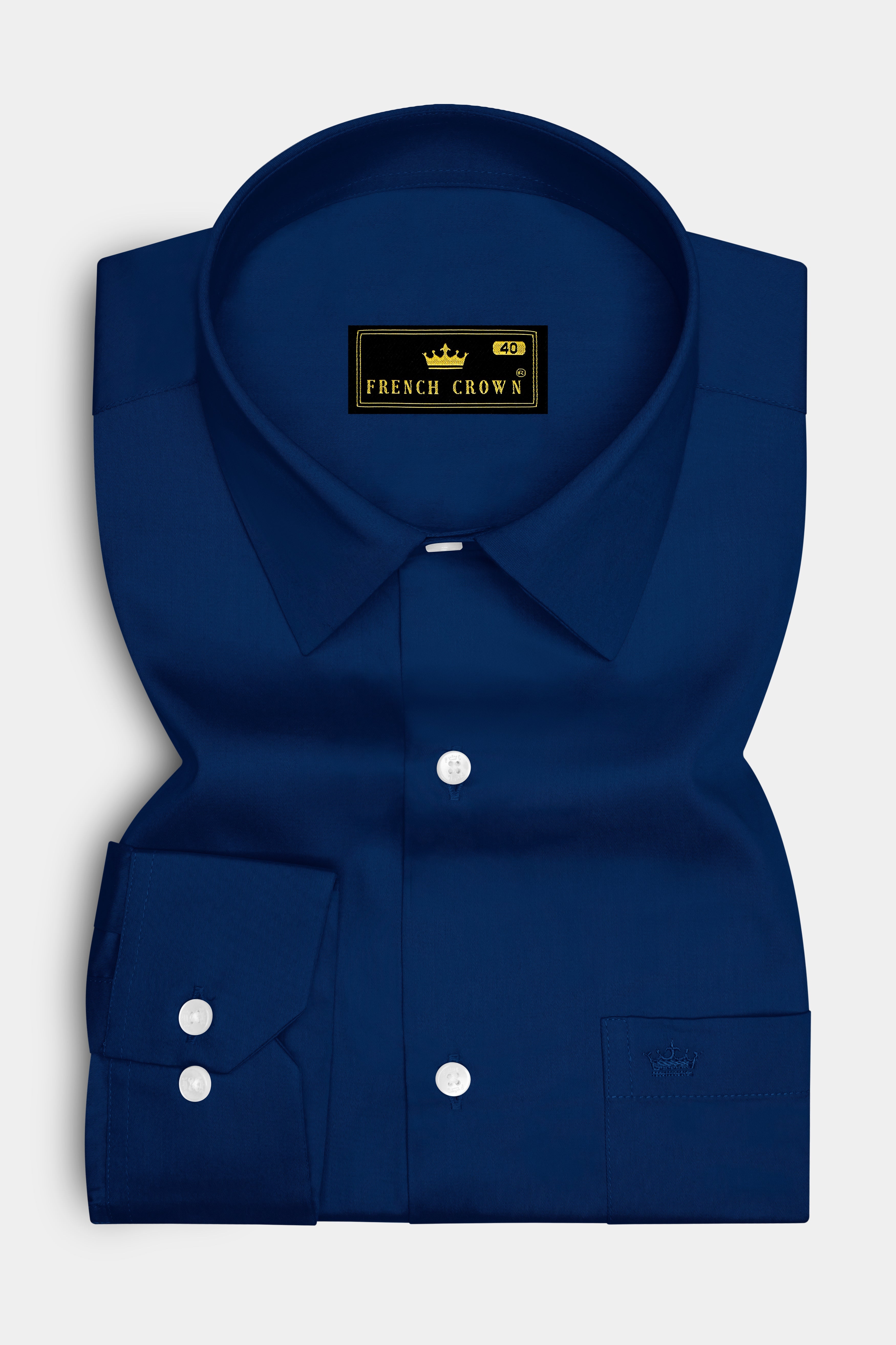 Nocturo Prussian Blue Subtle Sheen Super Soft Premium Cotton Dress Shirt 14258-38, 14258-H-38, 14258-39, 14258-H-39, 14258-40, 14258-H-40, 14258-42, 14258-H-42, 14258-44, 14258-H-44, 14258-46, 14258-H-46, 14258-48, 14258-H-48, 14258-50, 14258-H-50, 14258-52, 14258-H-52
