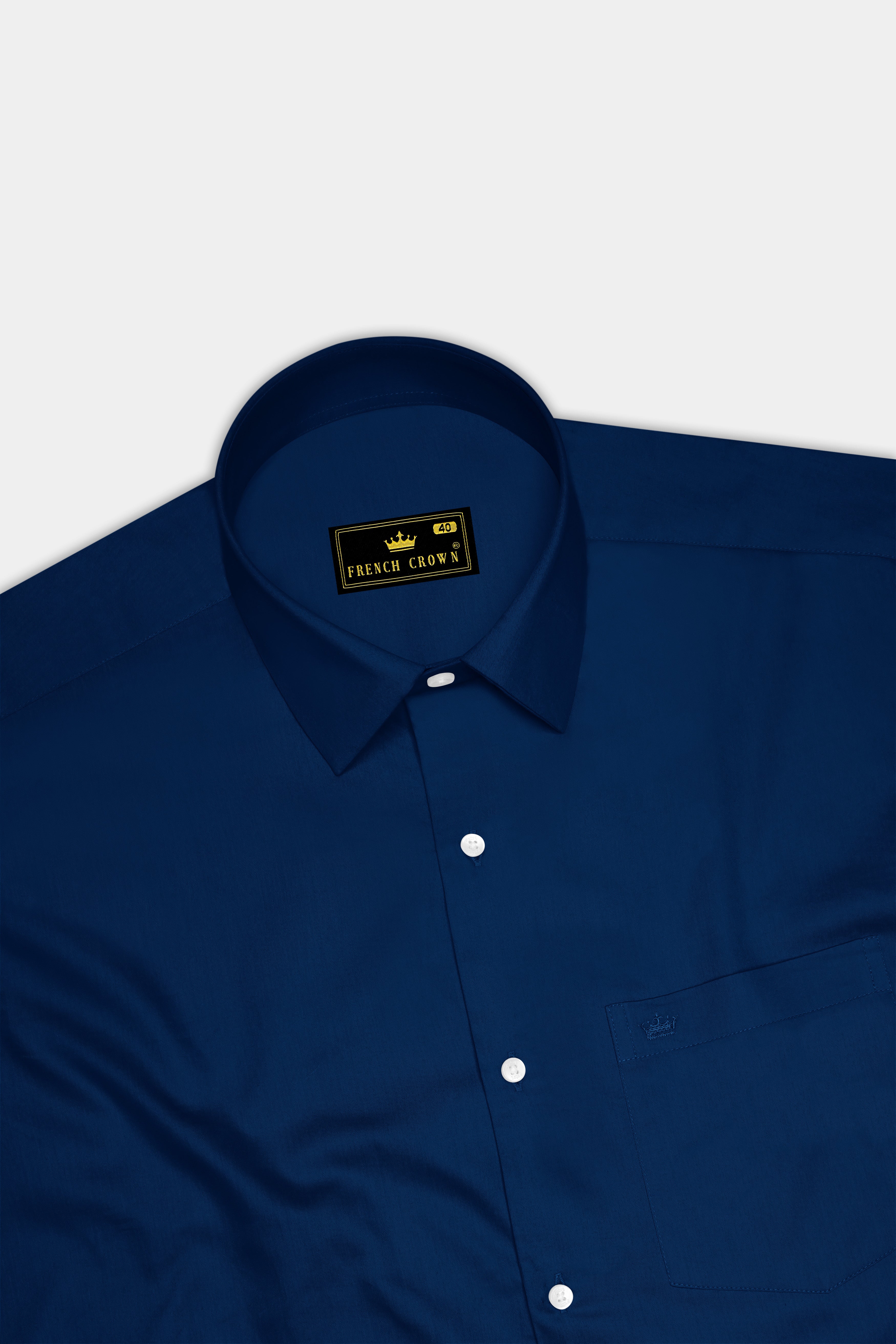 Nocturo Prussian Blue Subtle Sheen Super Soft Premium Cotton Dress Shirt 14258-38, 14258-H-38, 14258-39, 14258-H-39, 14258-40, 14258-H-40, 14258-42, 14258-H-42, 14258-44, 14258-H-44, 14258-46, 14258-H-46, 14258-48, 14258-H-48, 14258-50, 14258-H-50, 14258-52, 14258-H-52
