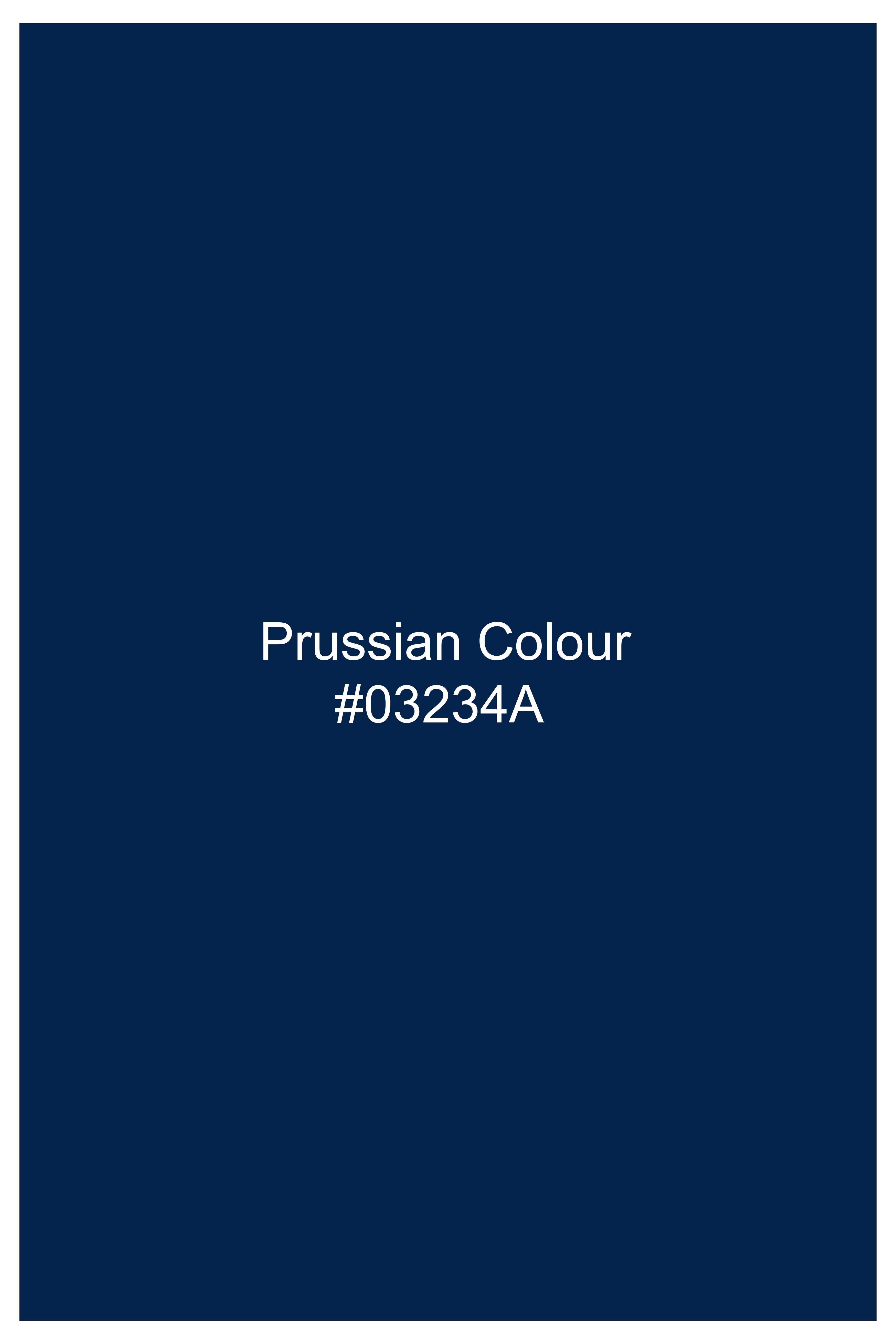 Nocturo Prussian Blue Subtle Sheen Super Soft Premium Cotton Dress Shirt