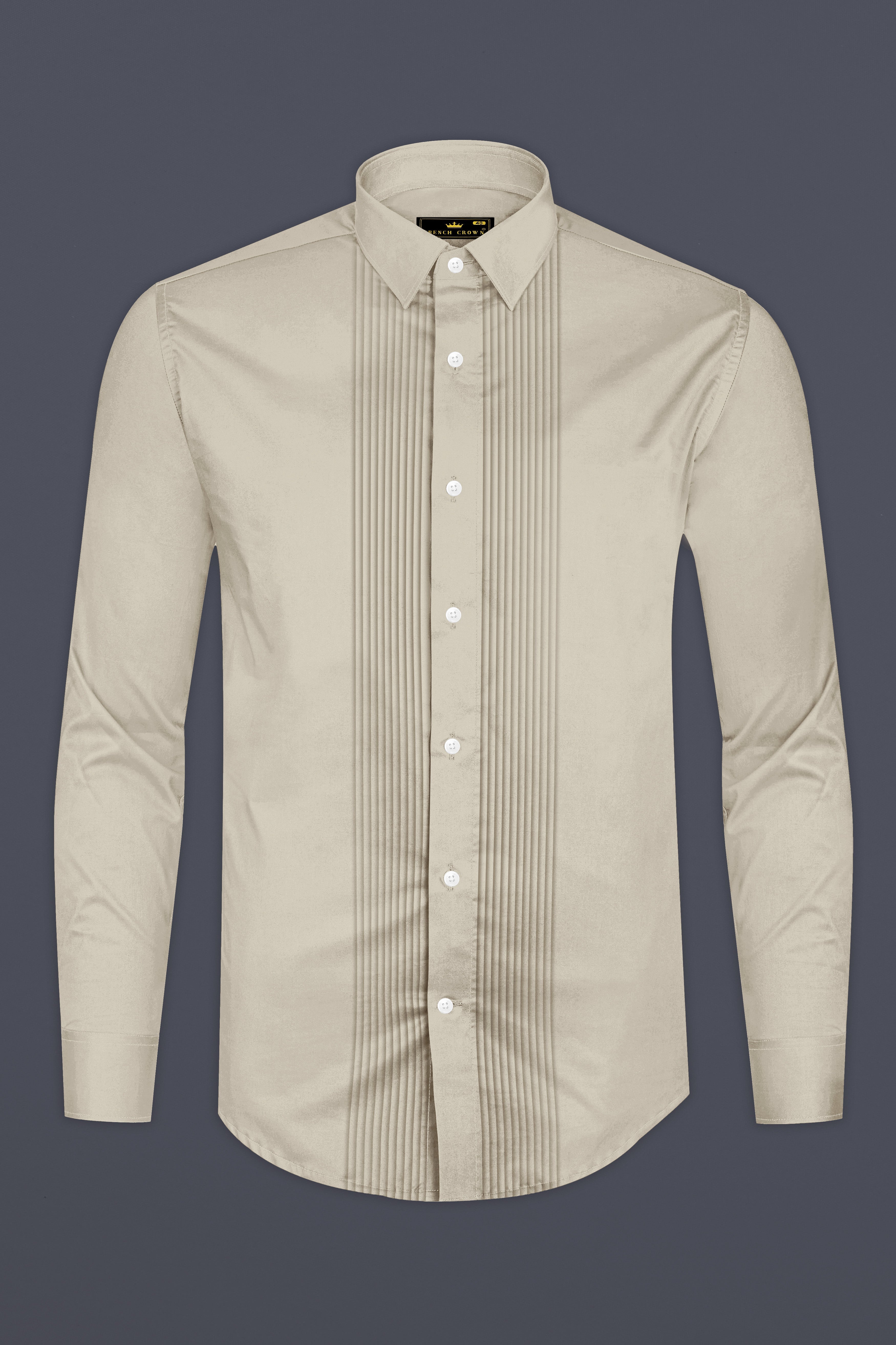 Ivoro-Malta Cream Subtle Sheen Super Soft Premium Cotton Tuxedo Dress Shirt 14325-TXD-38, 14325-TXD-H-38, 14325-TXD-39, 14325-TXD-H-39, 14325-TXD-40, 14325-TXD-H-40, 14325-TXD-42, 14325-TXD-H-42, 14325-TXD-44, 14325-TXD-H-44, 14325-TXD-46, 14325-TXD-H-46, 14325-TXD-48, 14325-TXD-H-48, 14325-TXD-50, 14325-TXD-H-50, 14325-TXD-52, 14325-TXD-H-52
