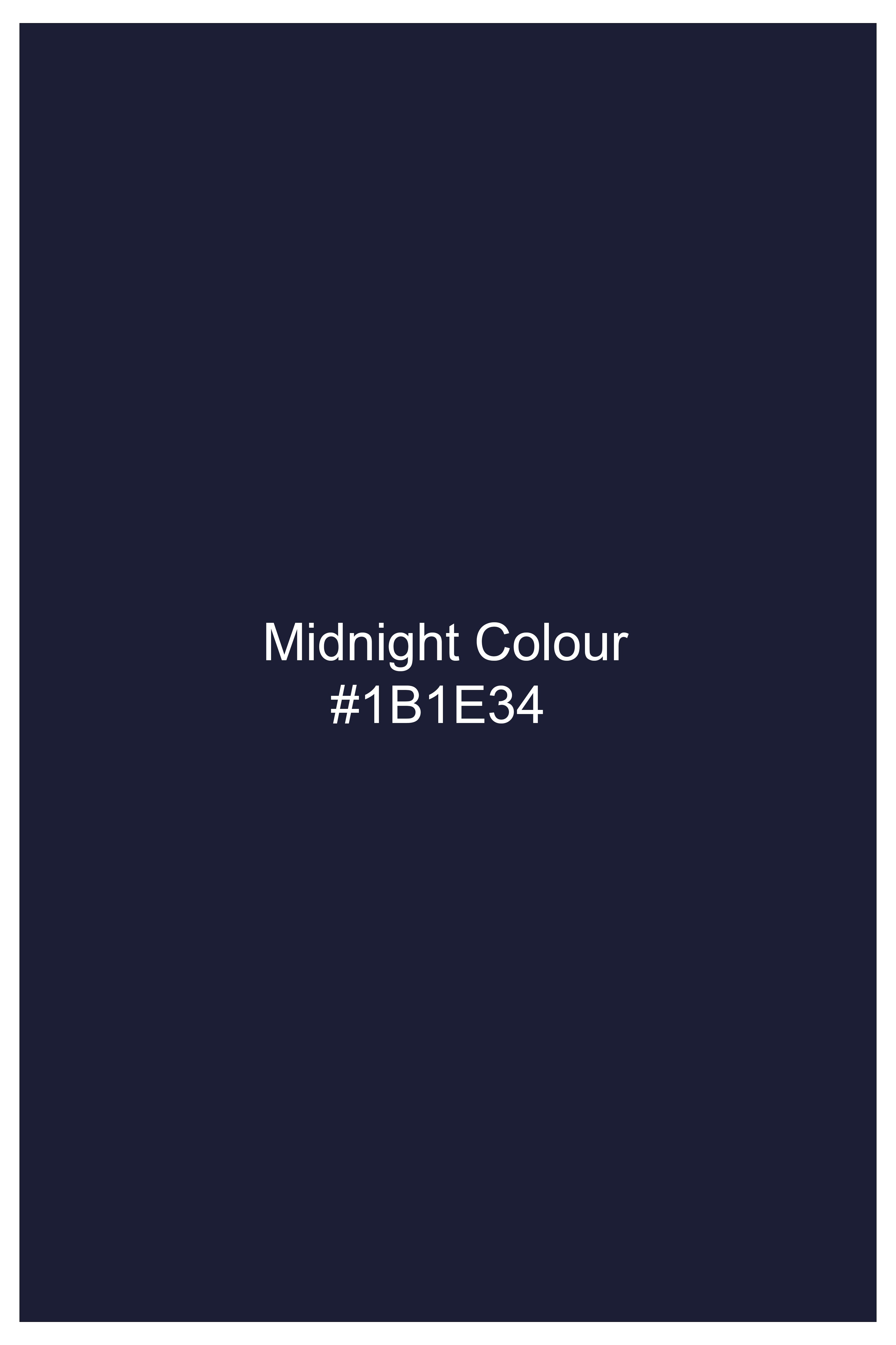 Bleunoir-Midnight Blue Subtle Sheen Super Soft Premium Dress Shirt