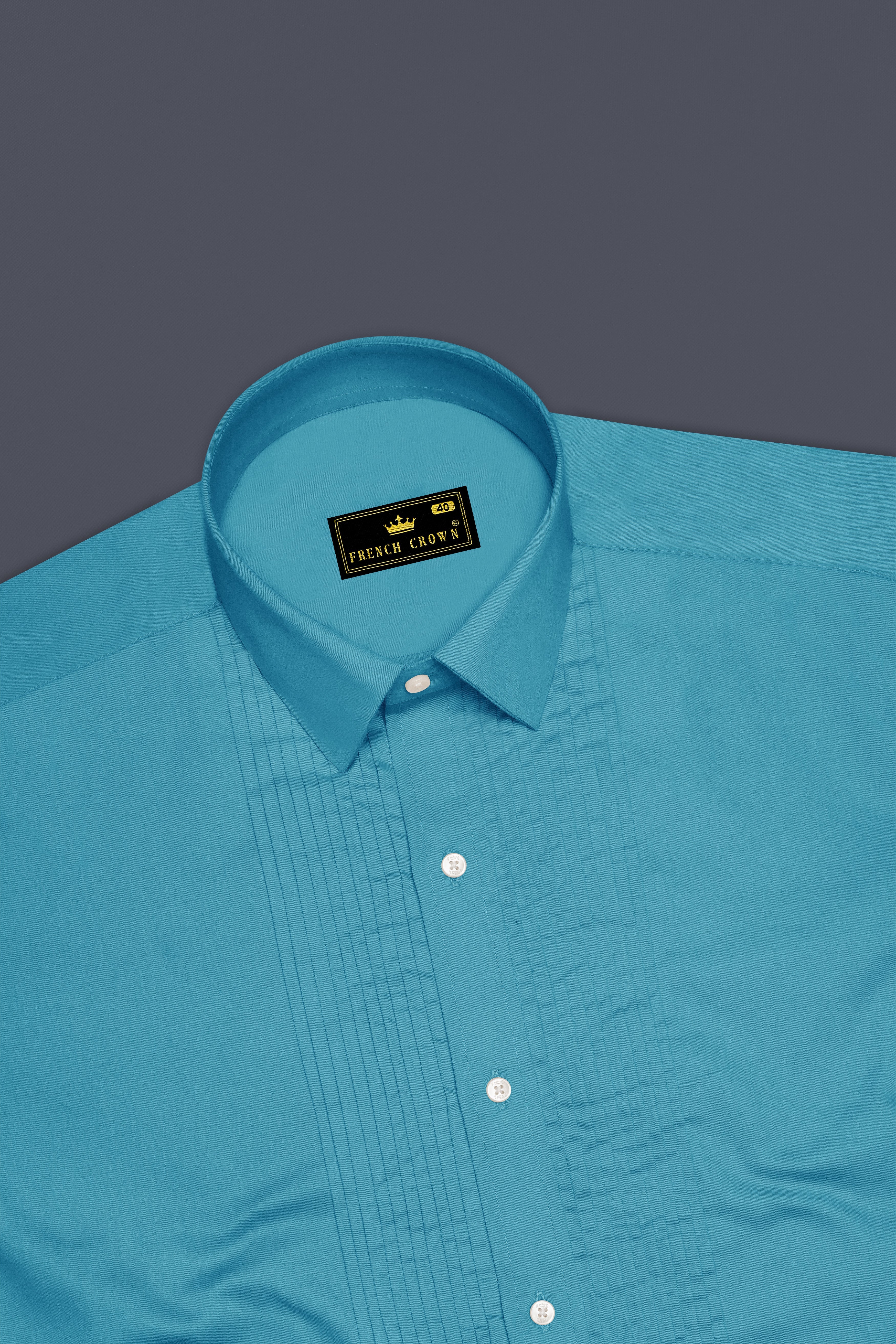 Orientor-Eastern Blue Subtle Sheen Super Soft Premium Cotton Tuxedo Dress Shirt 14409-TXD-38, 14409-TXD-H-38, 14409-TXD-39, 14409-TXD-H-39, 14409-TXD-40, 14409-TXD-H-40, 14409-TXD-42, 14409-TXD-H-42, 14409-TXD-44, 14409-TXD-H-44, 14409-TXD-46, 14409-TXD-H-46, 14409-TXD-48, 14409-TXD-H-48, 14409-TXD-50, 14409-TXD-H-50, 14409-TXD-52, 14409-TXD-H-52
