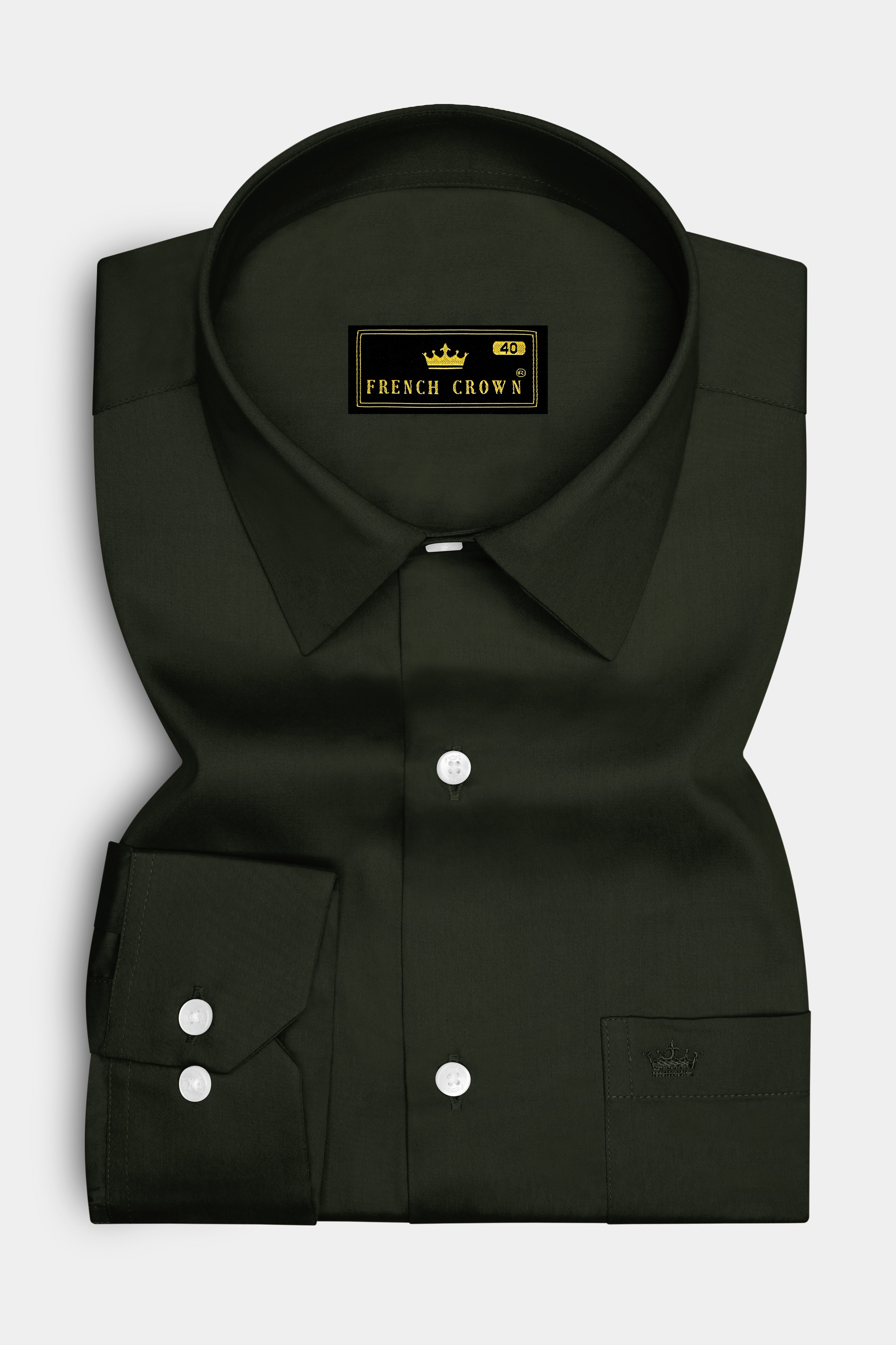 Emeron-Rangoon Green Subtle Sheen Super Soft Premium Cotton Dress Shirt 14449-38, 14449-H-38, 14449-39, 14449-H-39, 14449-40, 14449-H-40, 14449-42, 14449-H-42, 14449-44, 14449-H-44, 14449-46, 14449-H-46, 14449-48, 14449-H-48, 14449-50, 14449-H-50, 14449-52, 14449-H-52
