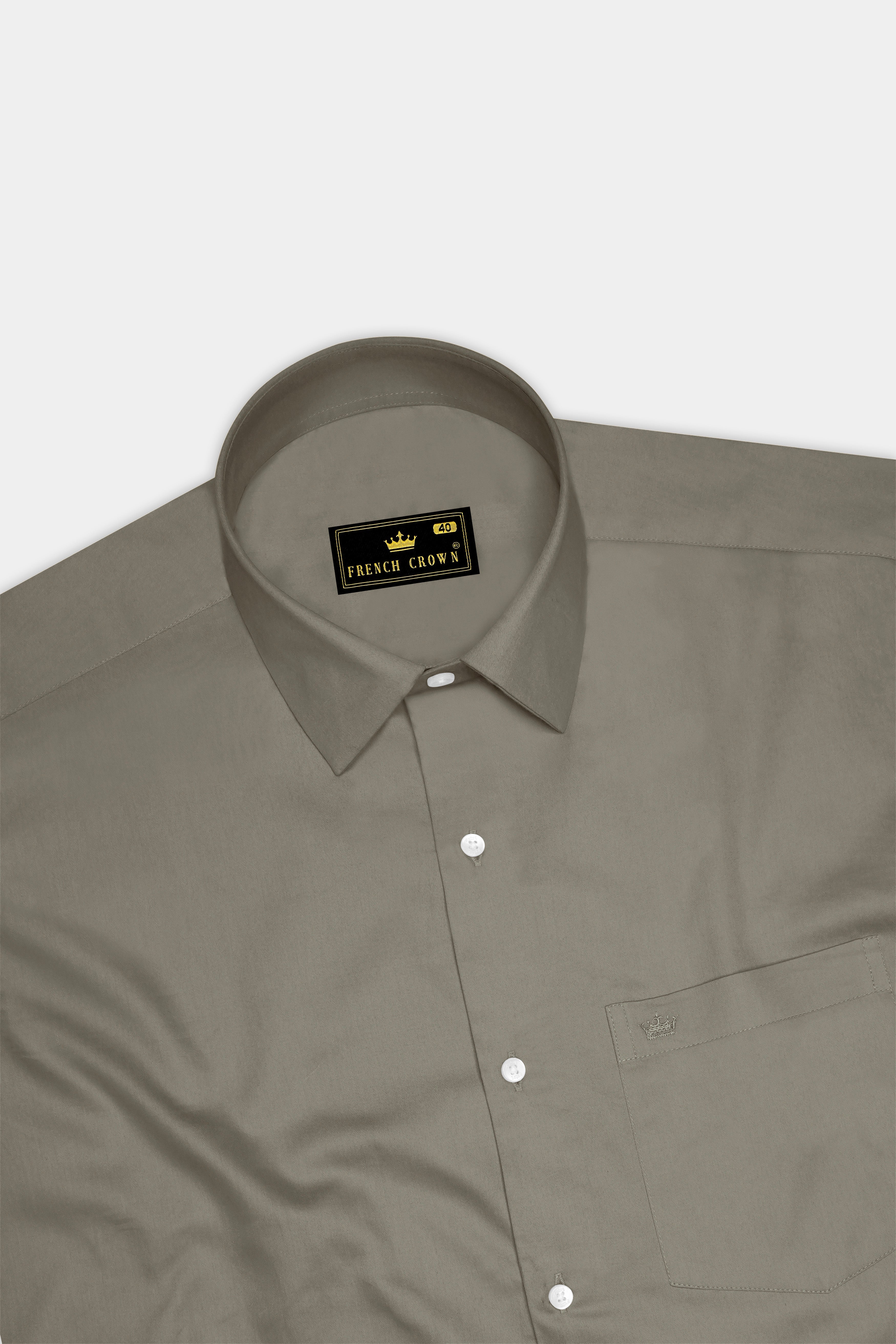 Argento-Makara Gray Subtle Sheen Super Soft Premium Cotton Dress Shirt 14480-38, 14480-H-38, 14480-39, 14480-H-39, 14480-40, 14480-H-40, 14480-42, 14480-H-42, 14480-44, 14480-H-44, 14480-46, 14480-H-46, 14480-48, 14480-H-48, 14480-50, 14480-H-50, 14480-52, 14480-H-52
