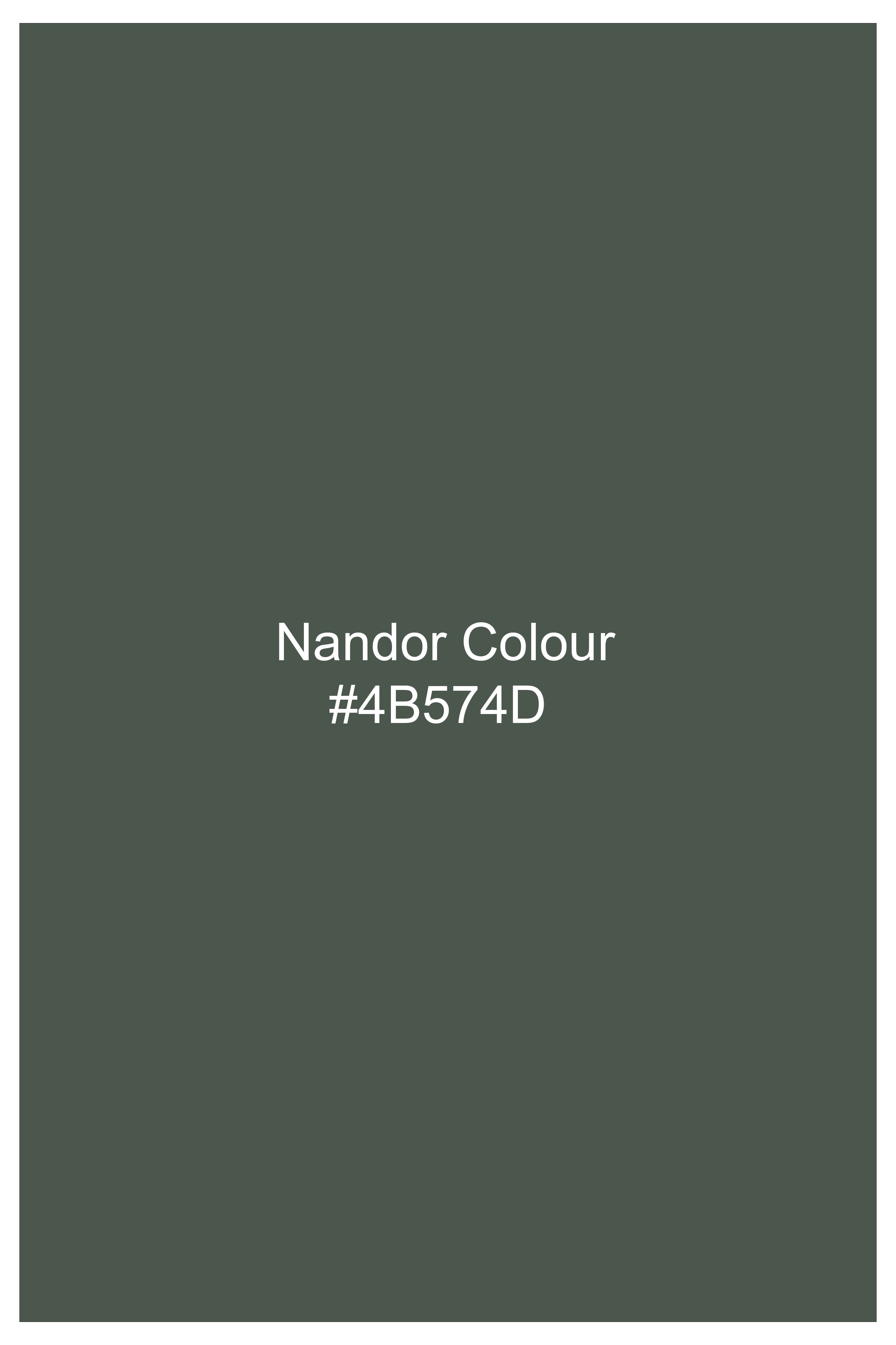 Sylvoro-Nandor Green Subtle Sheen Super Soft Premium Cotton Cut Away Collar Dress Shirt
