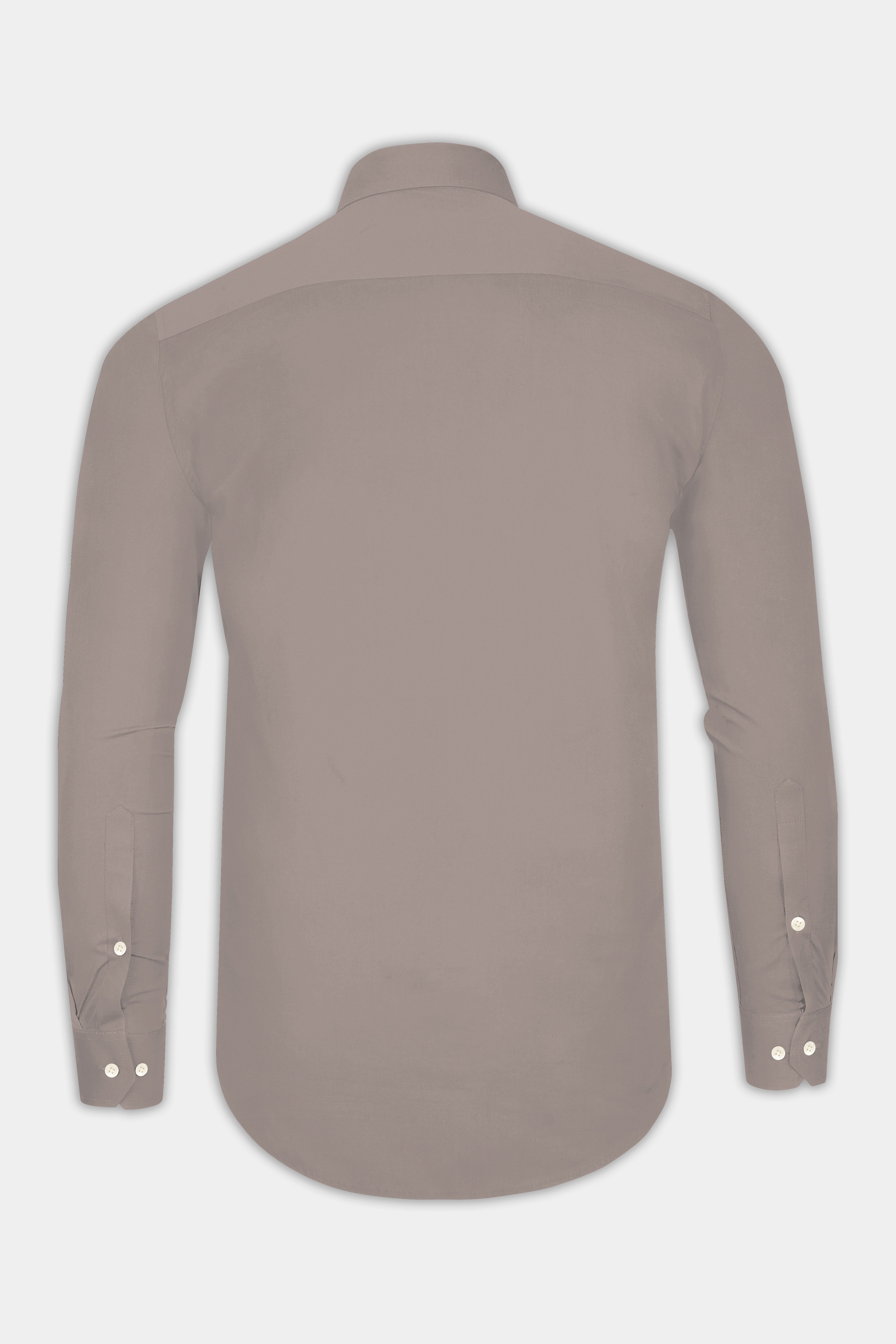 Umbero-Wenge Brown Subtle Sheen Super Soft Premium Cotton Tuxedo Dress Shirt