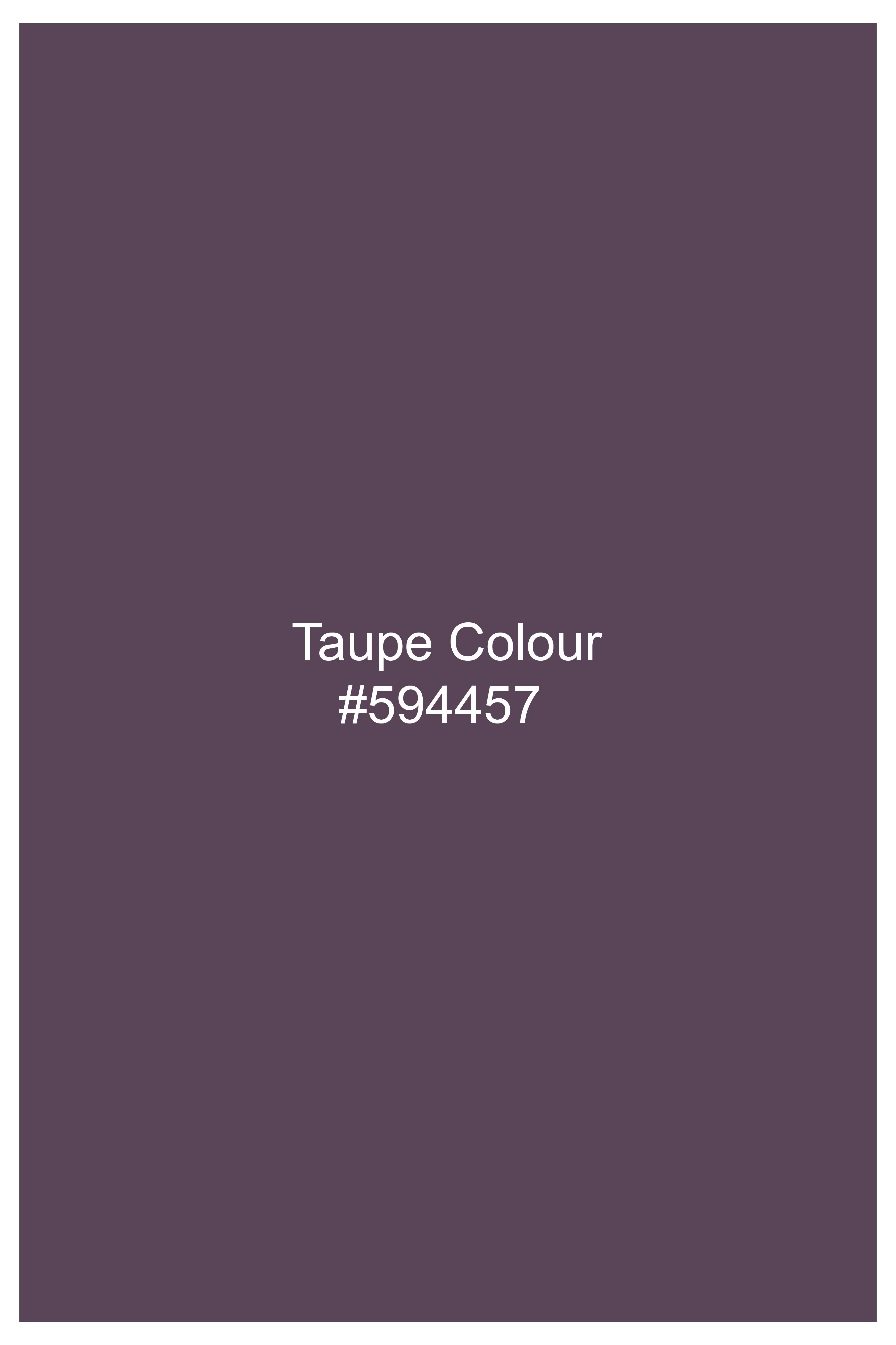 Mauvero-Taupe Purple Subtle Sheen Super Soft Premium Cotton Tuxedo Dress Shirt