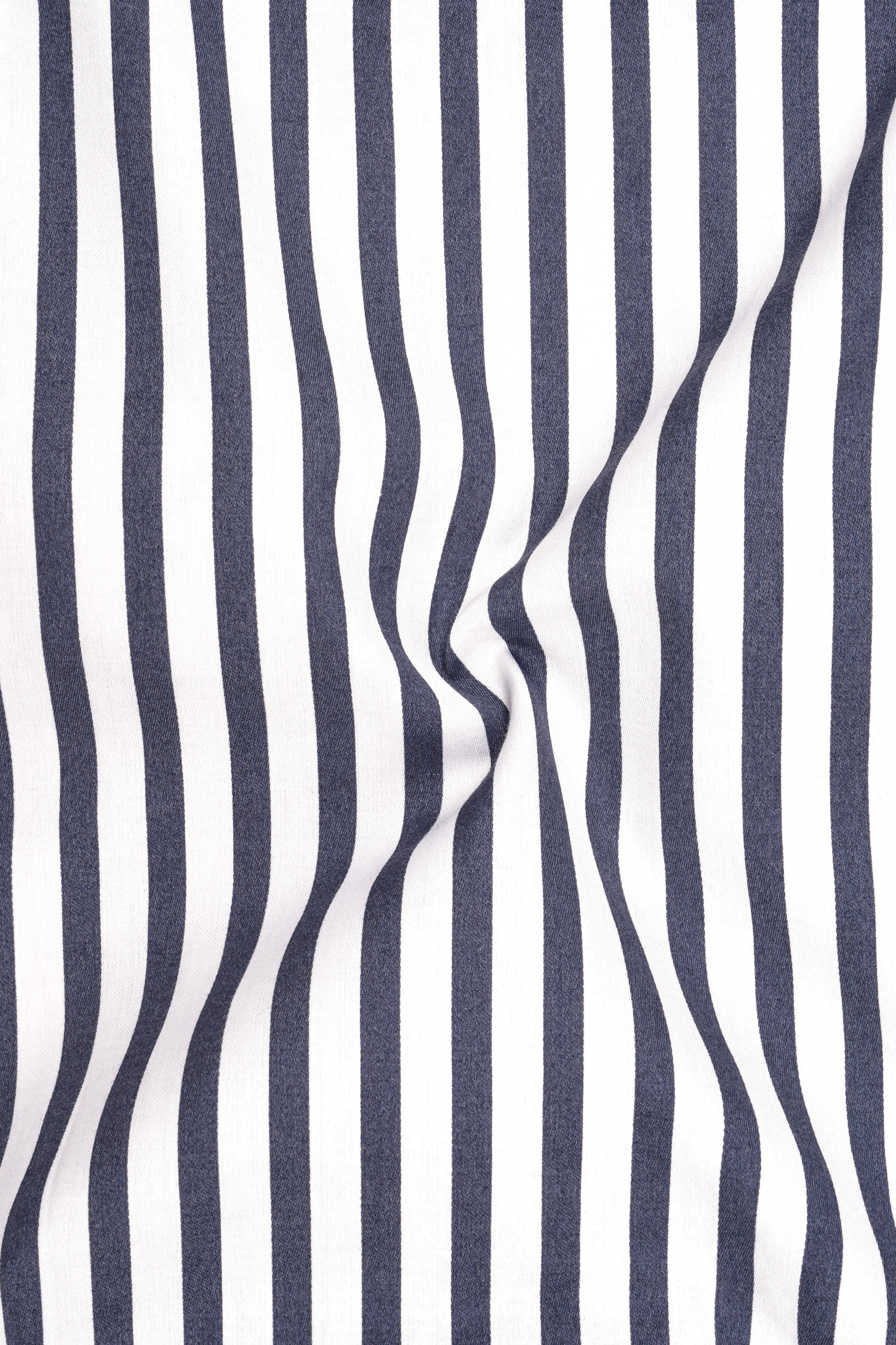 Monovelle-Storm Gray And Bright White Candy Striped Super Soft Premium Cotton Dress White Cuff Collar Shirt