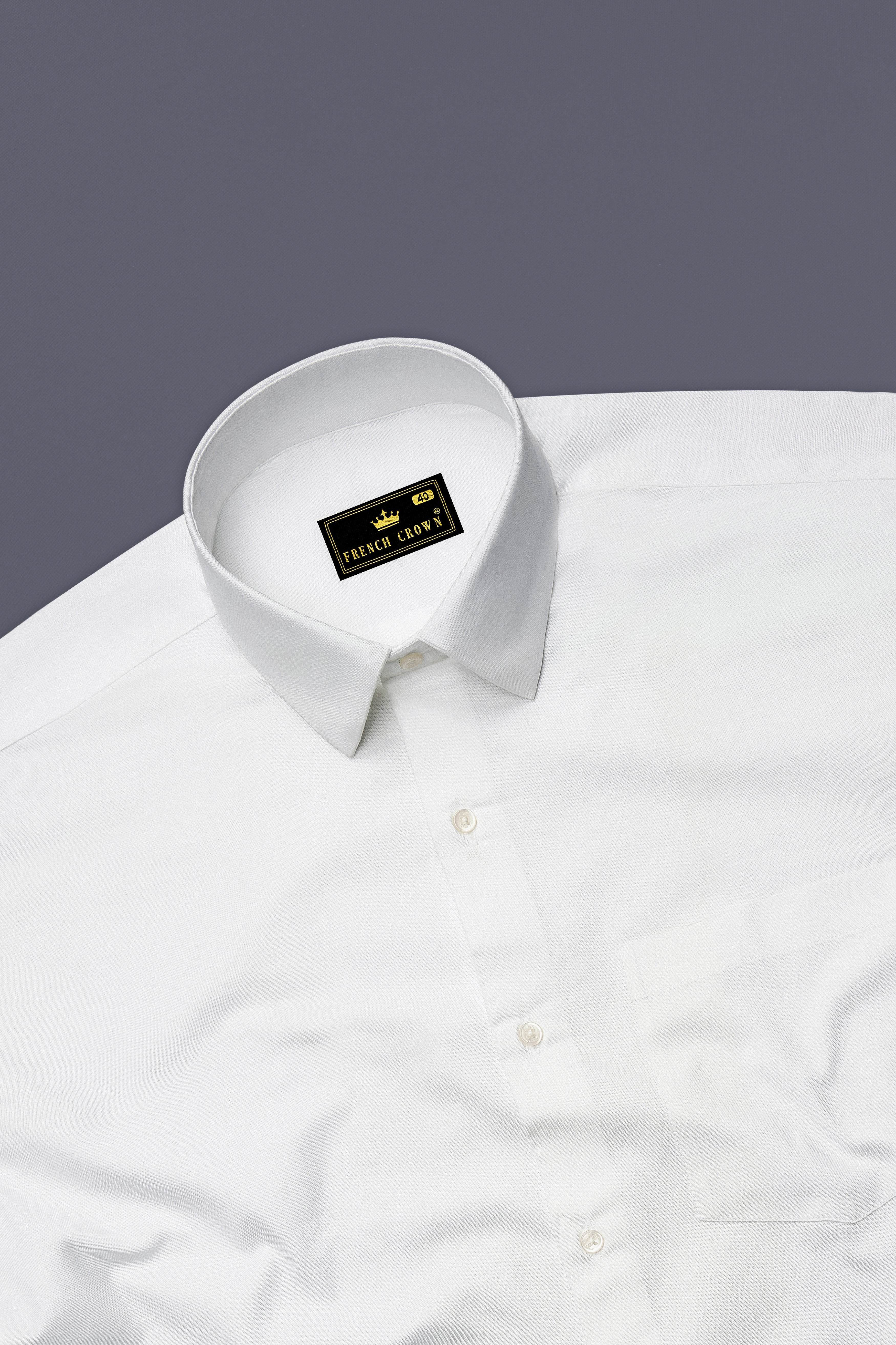 Lumino-Bright White Oxford Premium Cotton Dress Shirt