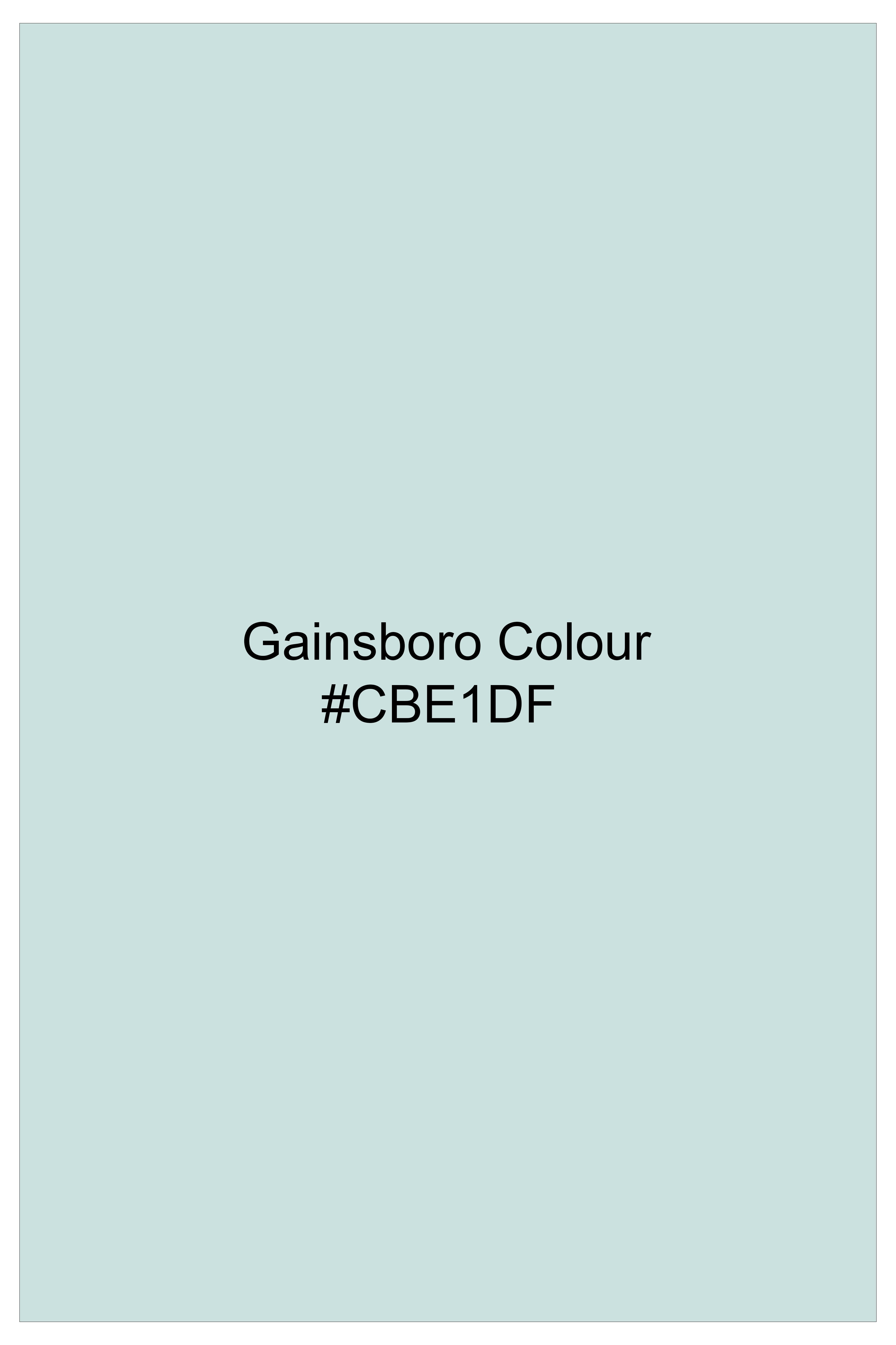 Sterling-Gainsboro Gray Subtle Sheen Super Soft Premium Cotton Cut Away Collar Dress Shirt