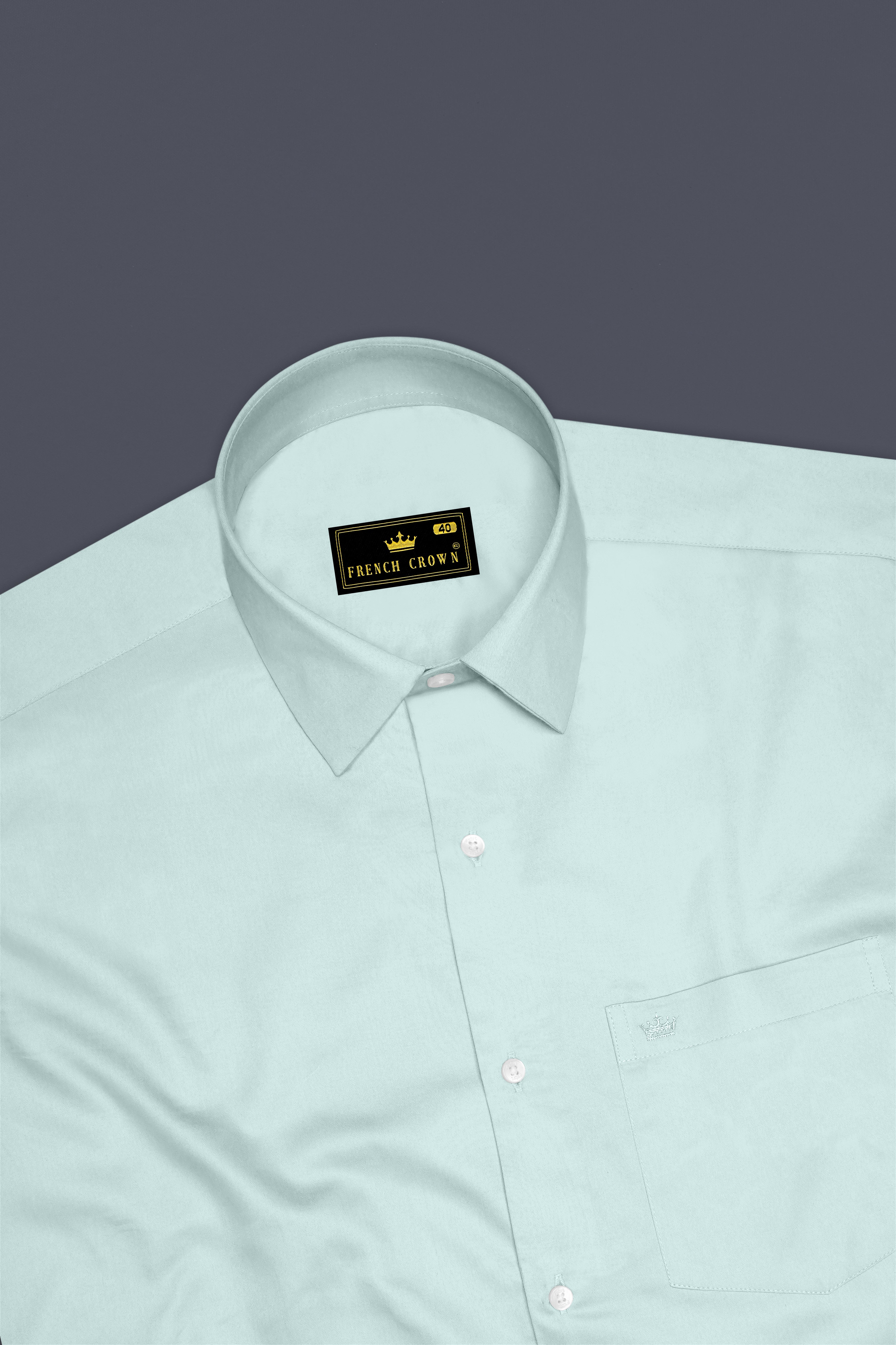 Sterling-Gainsboro Gray Subtle Sheen Super Soft Premium Cotton Dress Shirt