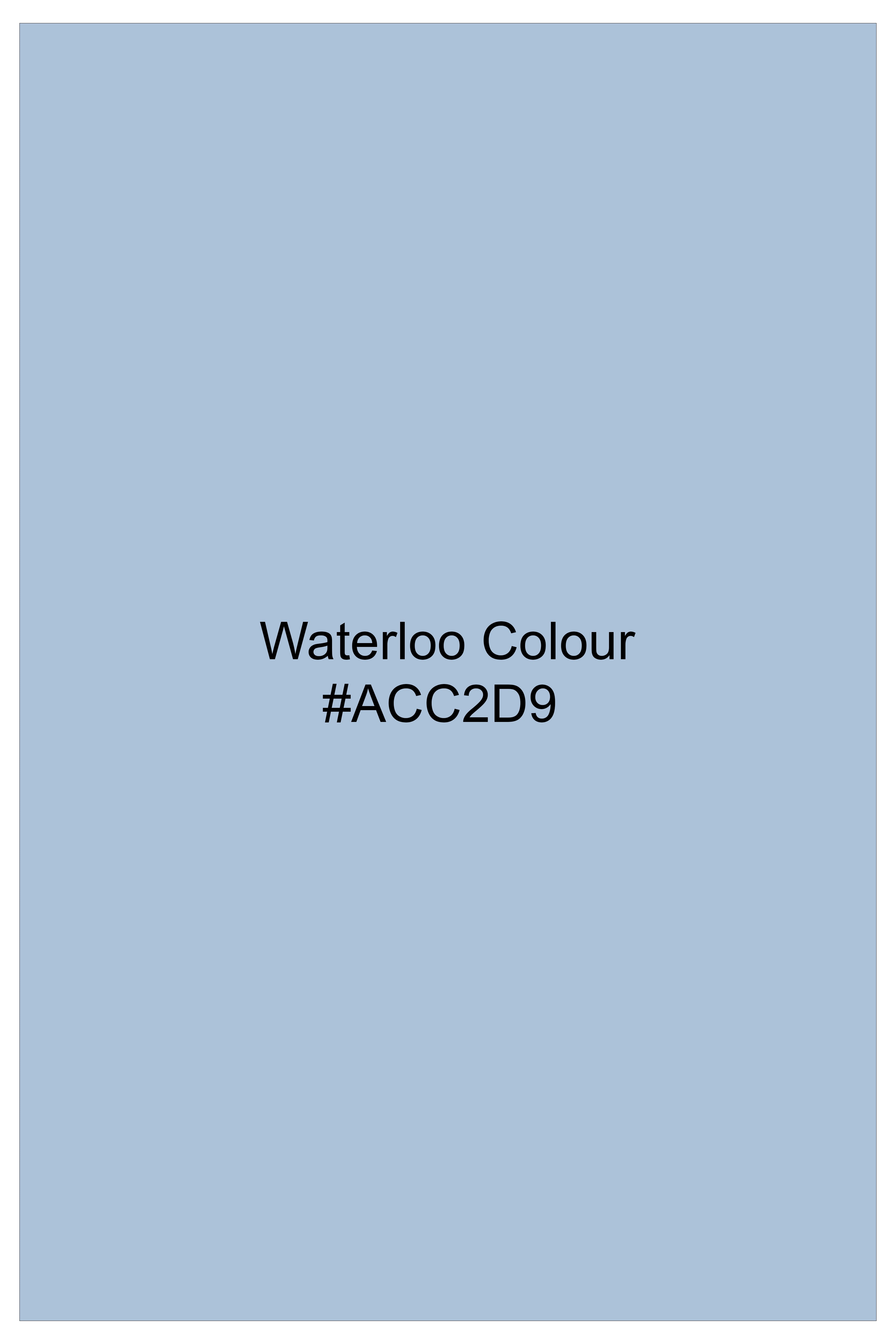 Poise-Waterloo Blue Luxurious Linen Dress Shirt