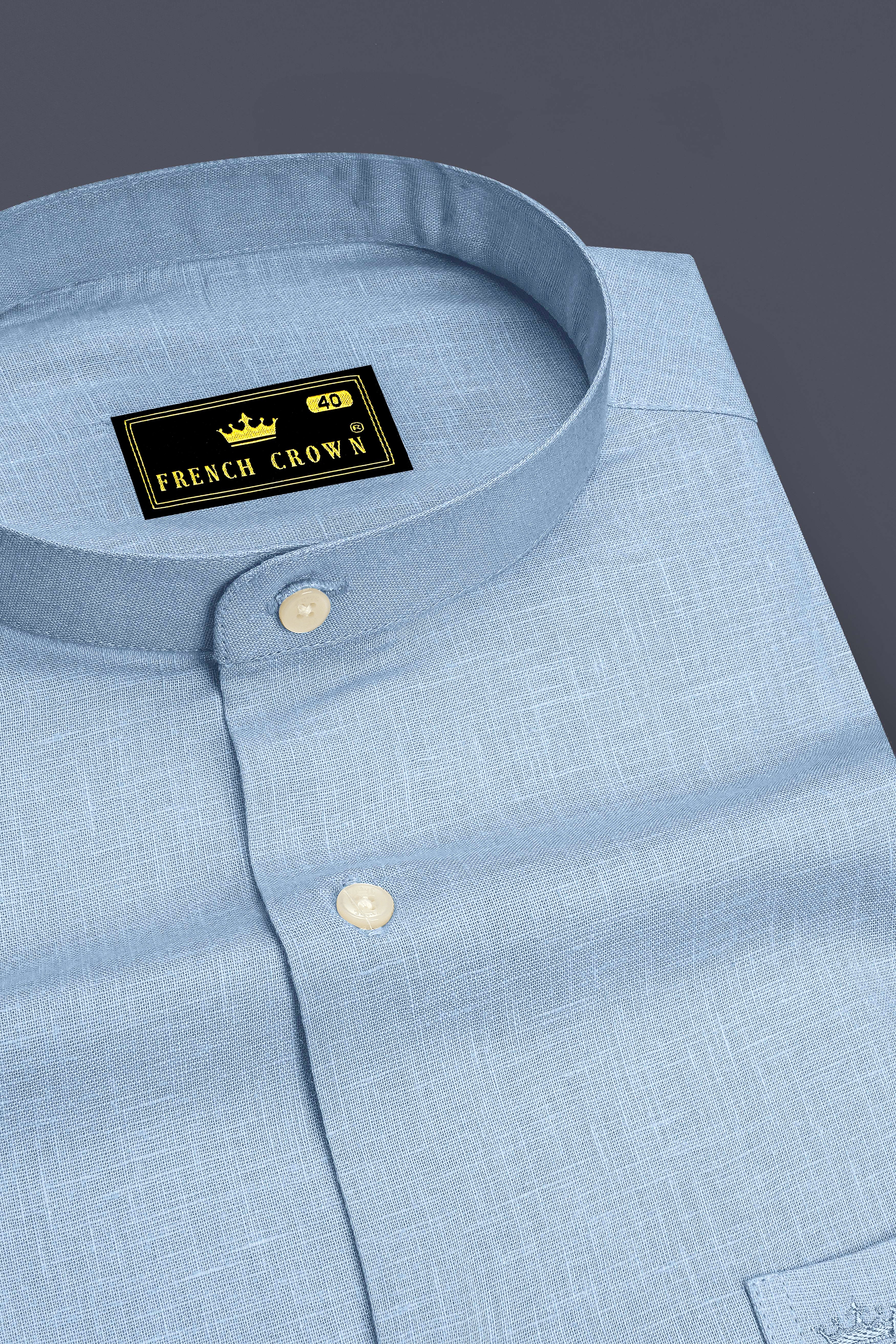 Buy Mandarin collar/banded collar shirts for men at the best