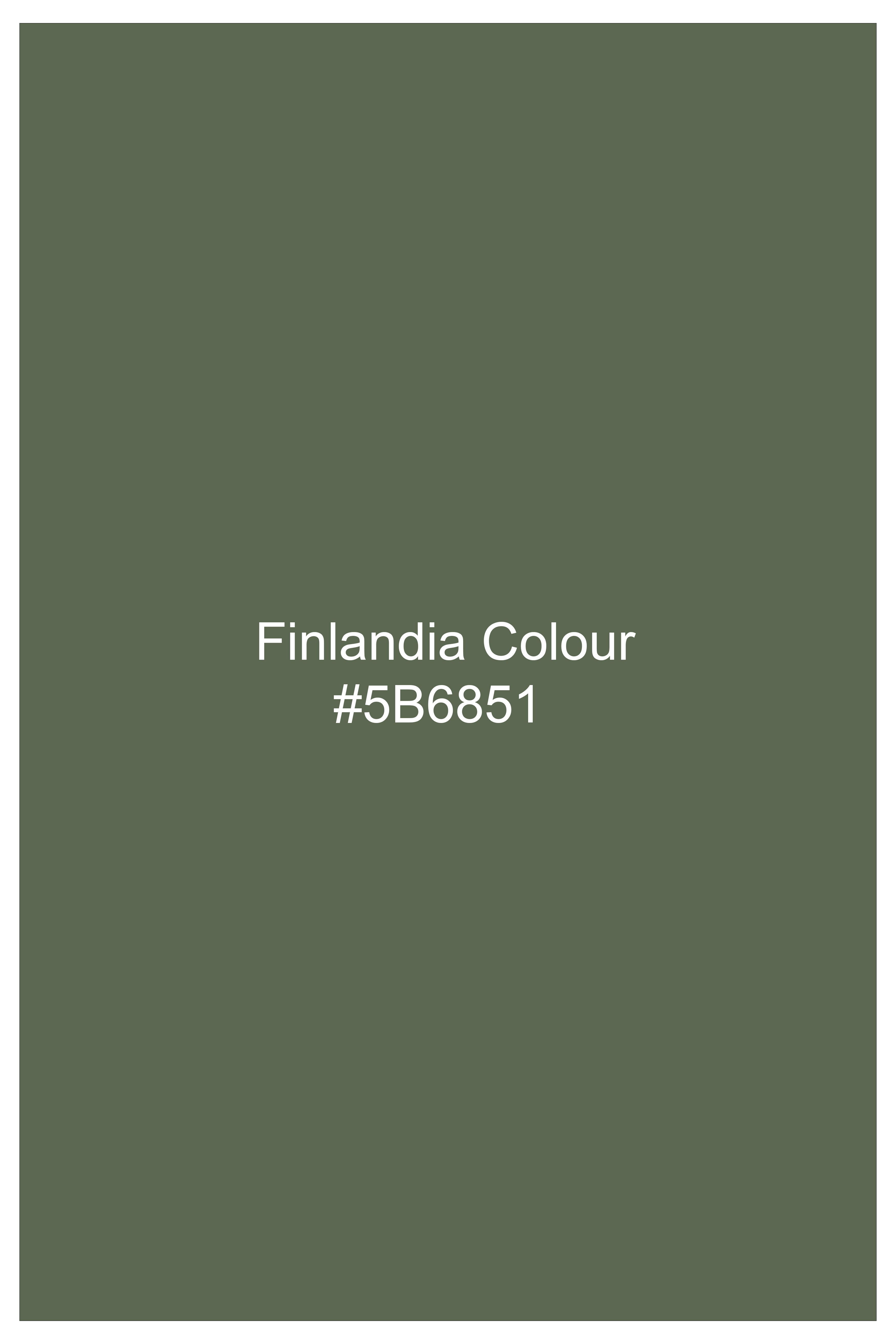 Botanica-Finlandia Green Tonal Floral Printed Super Soft Premium Cotton Casual Shirt