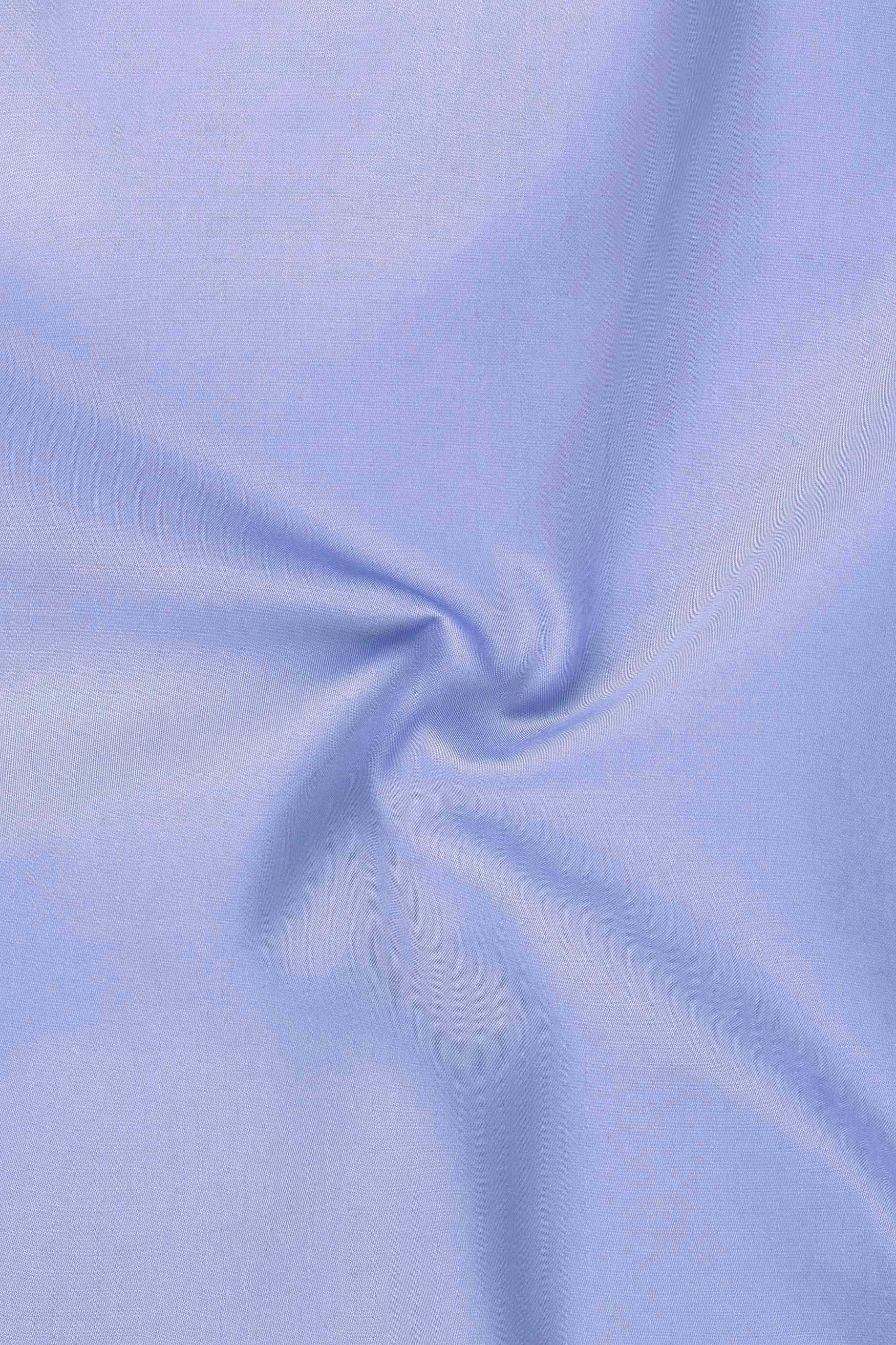 Glacis-Pale Blue Subtle Sheen Super Soft Premium Cotton Dress Shirt