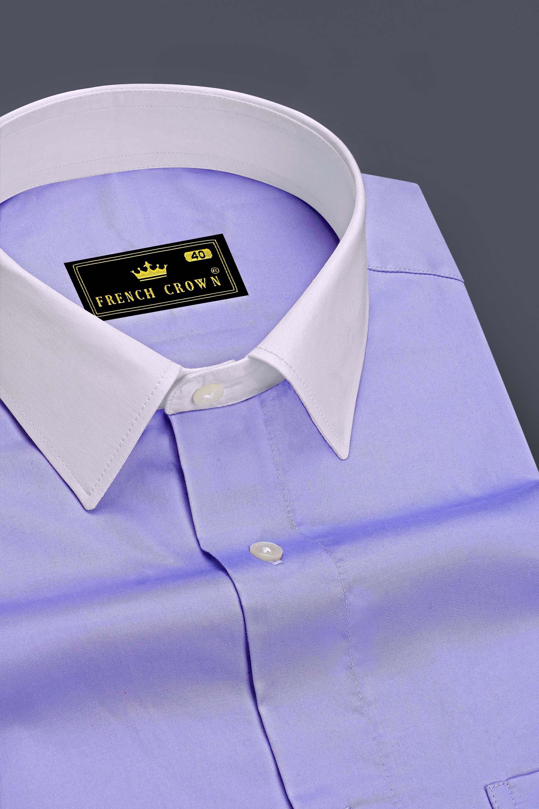 Glacis-Pale Blue Subtle Sheen Super Soft Premium Cotton Dress Shirt