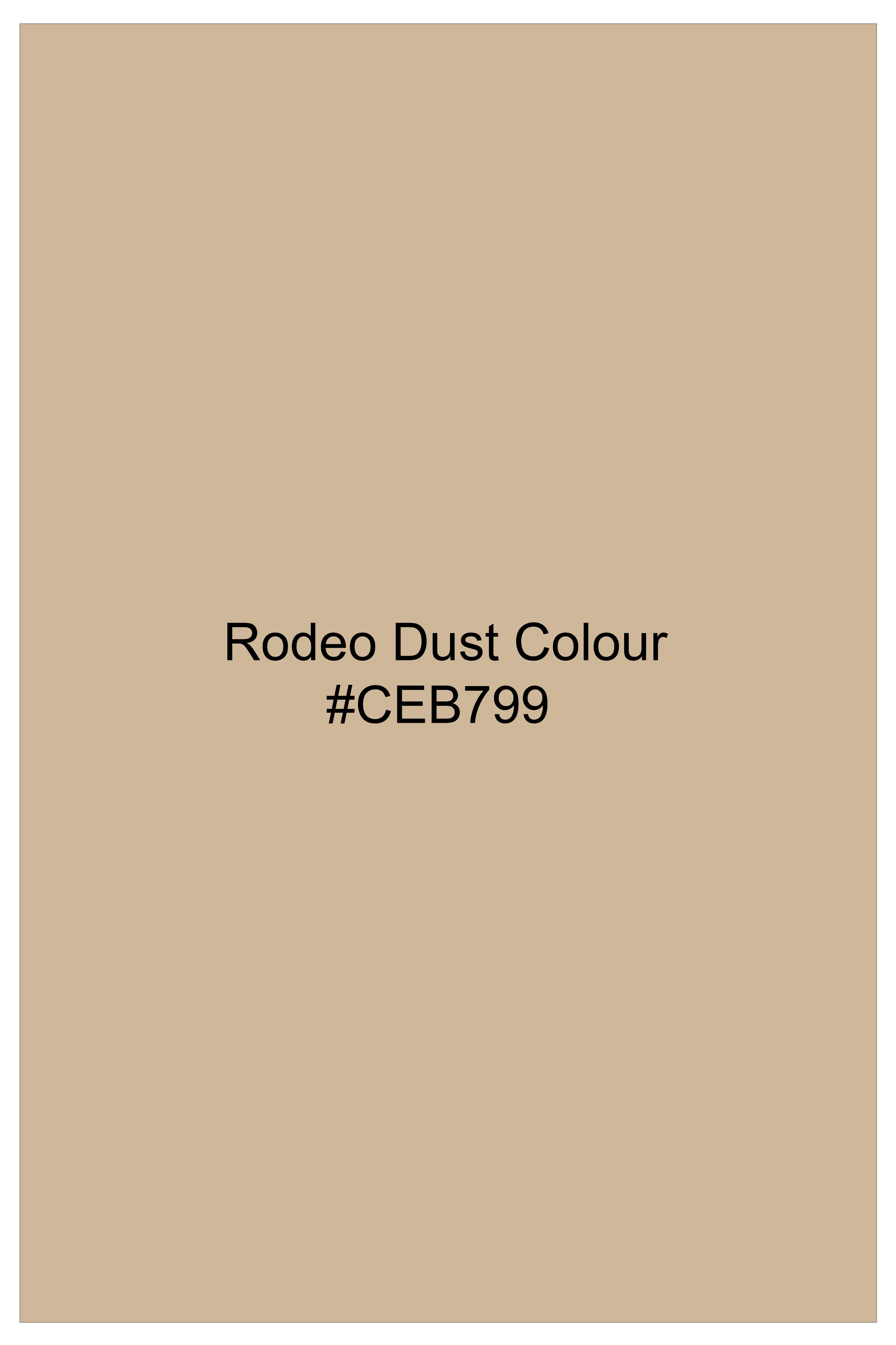 Oasis-Rodeo Dust Cream Plaid Twill Premium Cotton Semi Formal Shirt
