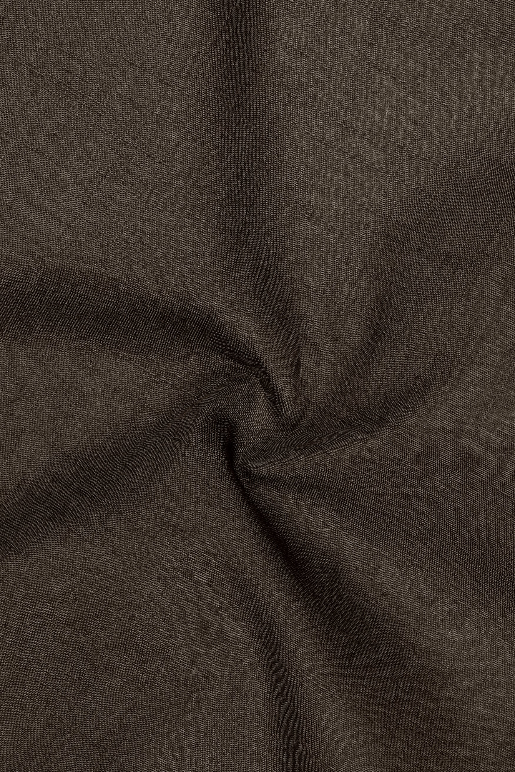 Earthen-Taupe Brown Chambray Premium Cotton Dress Shirt