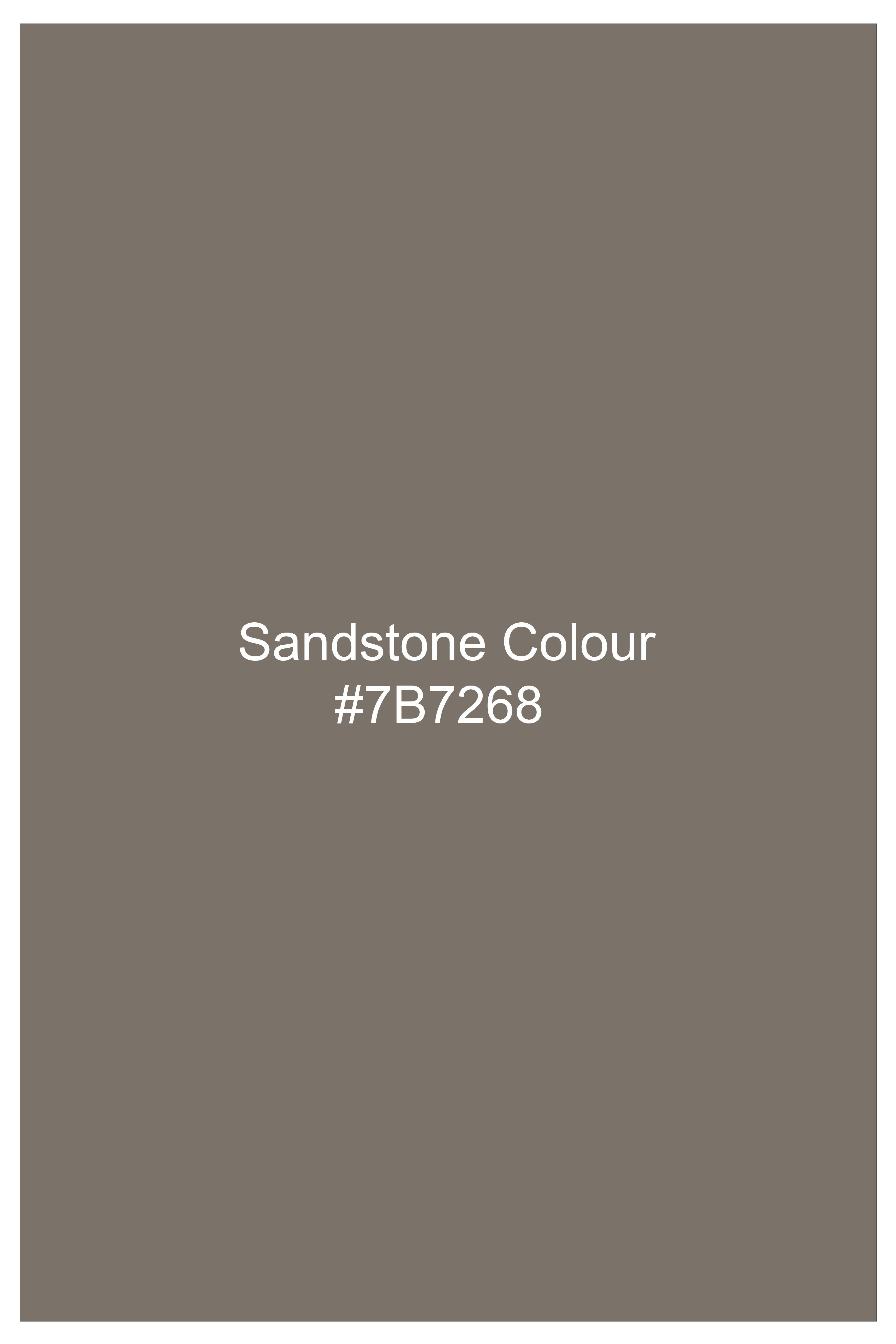 Lunor-Sandstone Brown Tonal Jacquard Textured Premium Cotton Designer Semi Formal Shirt
