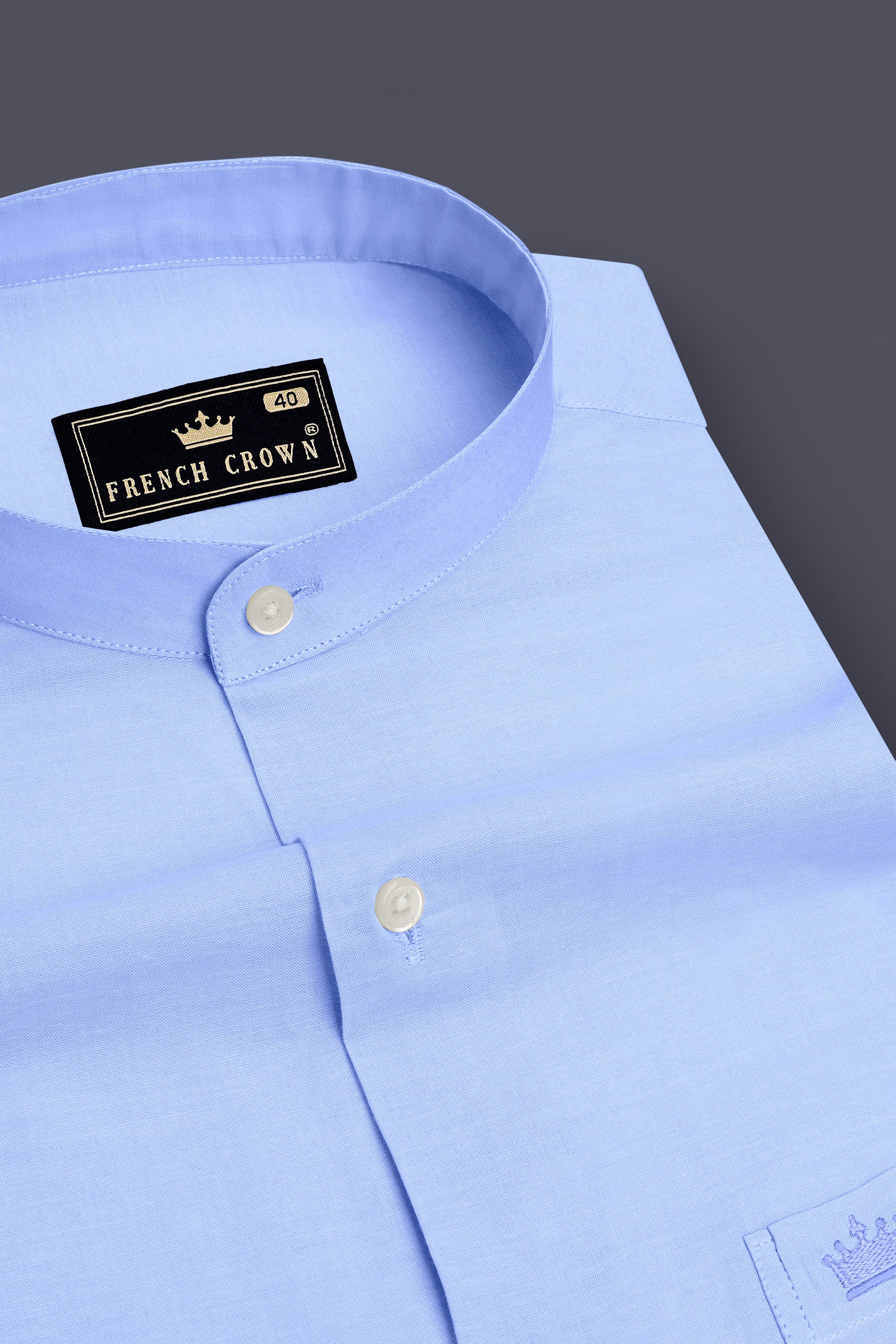 Aureon-Spindle Blue Light Weight Super Soft Premium Cotton Semi Formal Shirt