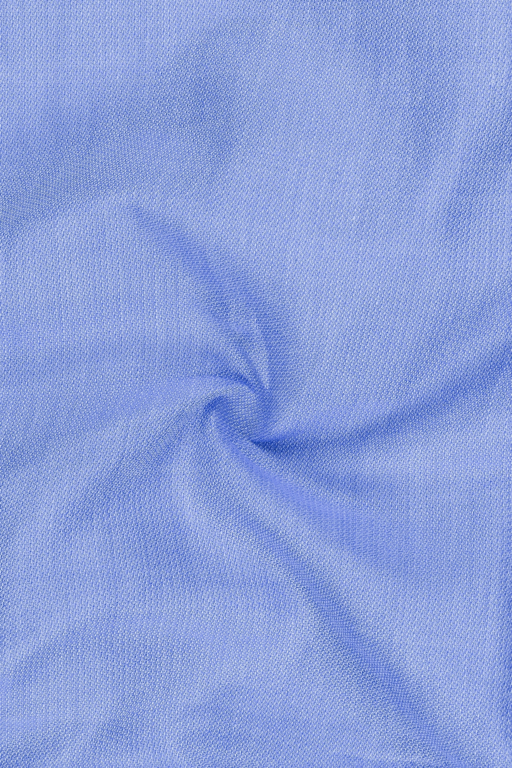 Ocevio-Perano Blue Striped Oxford Premium Cotton Dress Shirt