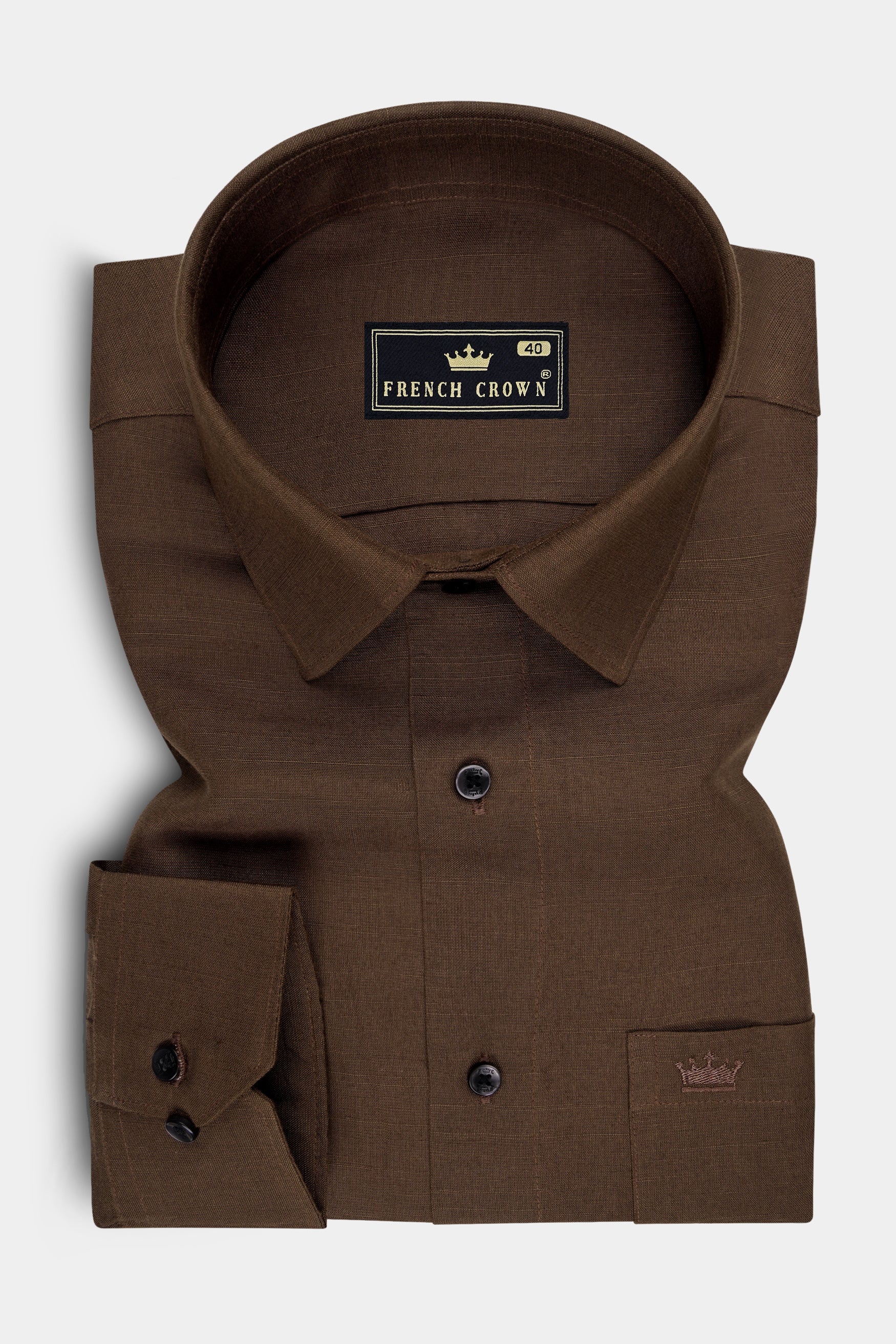Sienna-Cork BrownSolid Formal Premium Cotton Shirt For Men