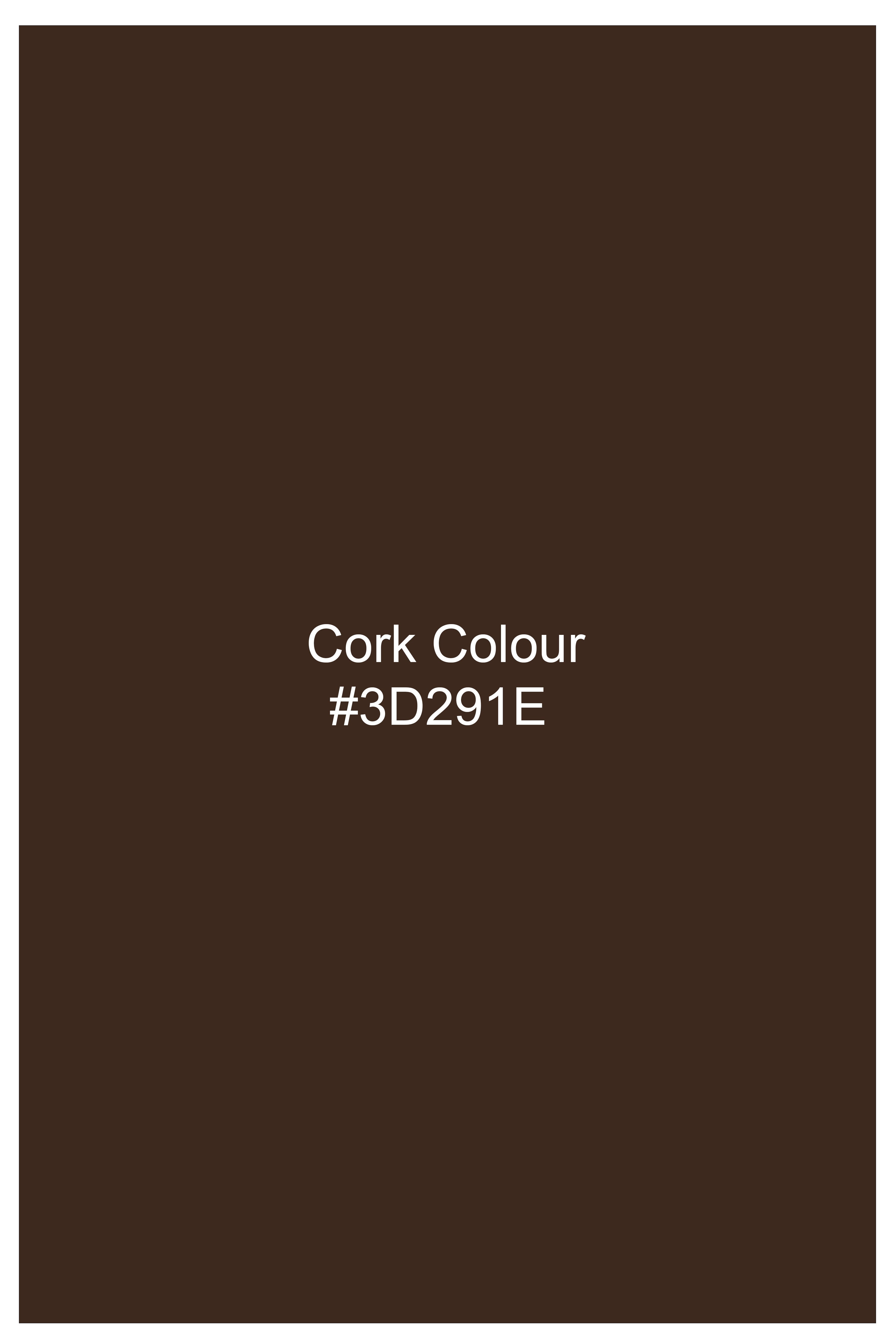 Sienna-Cork Brown Luxurious Linen Dress Shirt