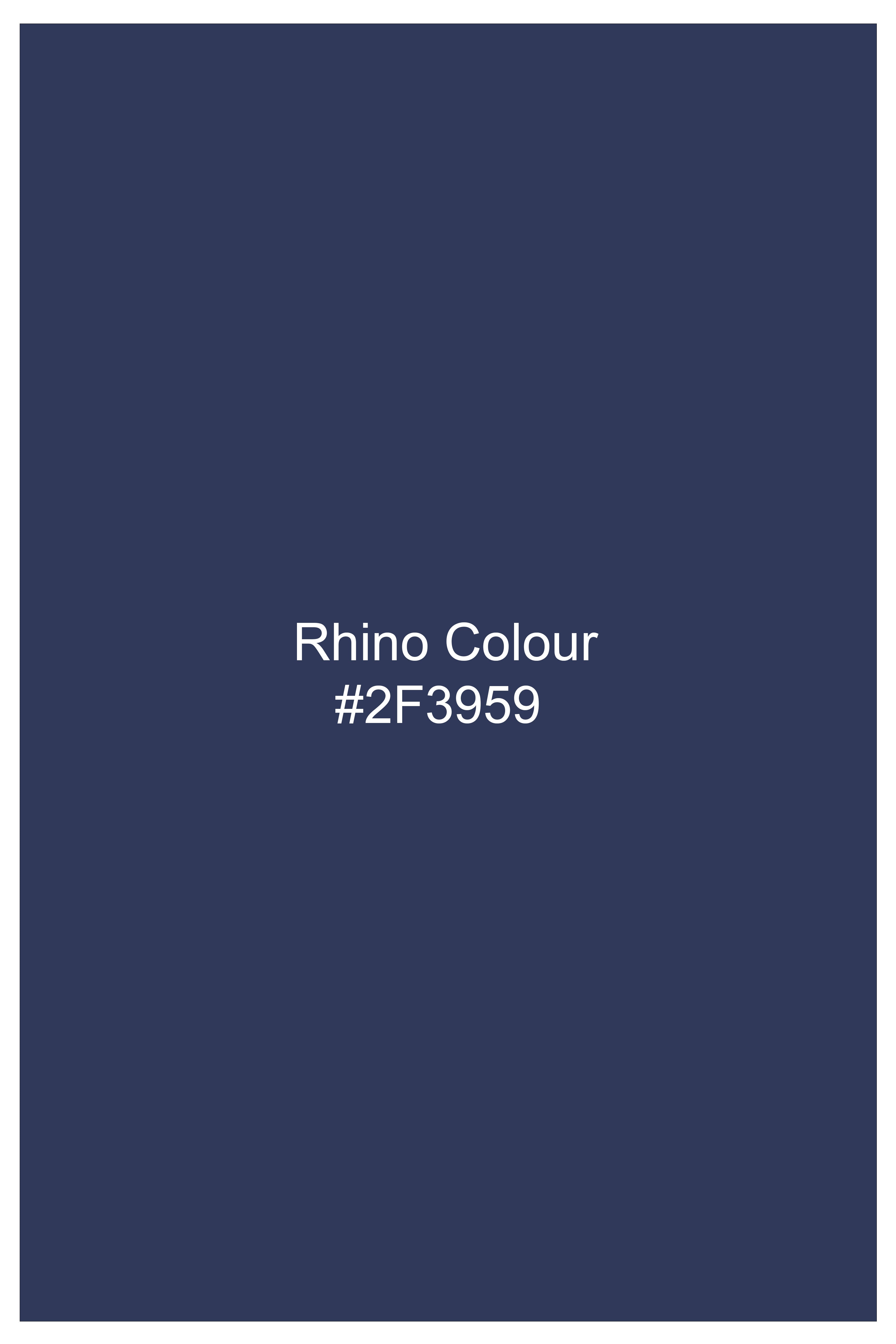 Prism-Rhino Blue Geometric Printed Light weight Super Soft Premium Cotton Casual Shirt