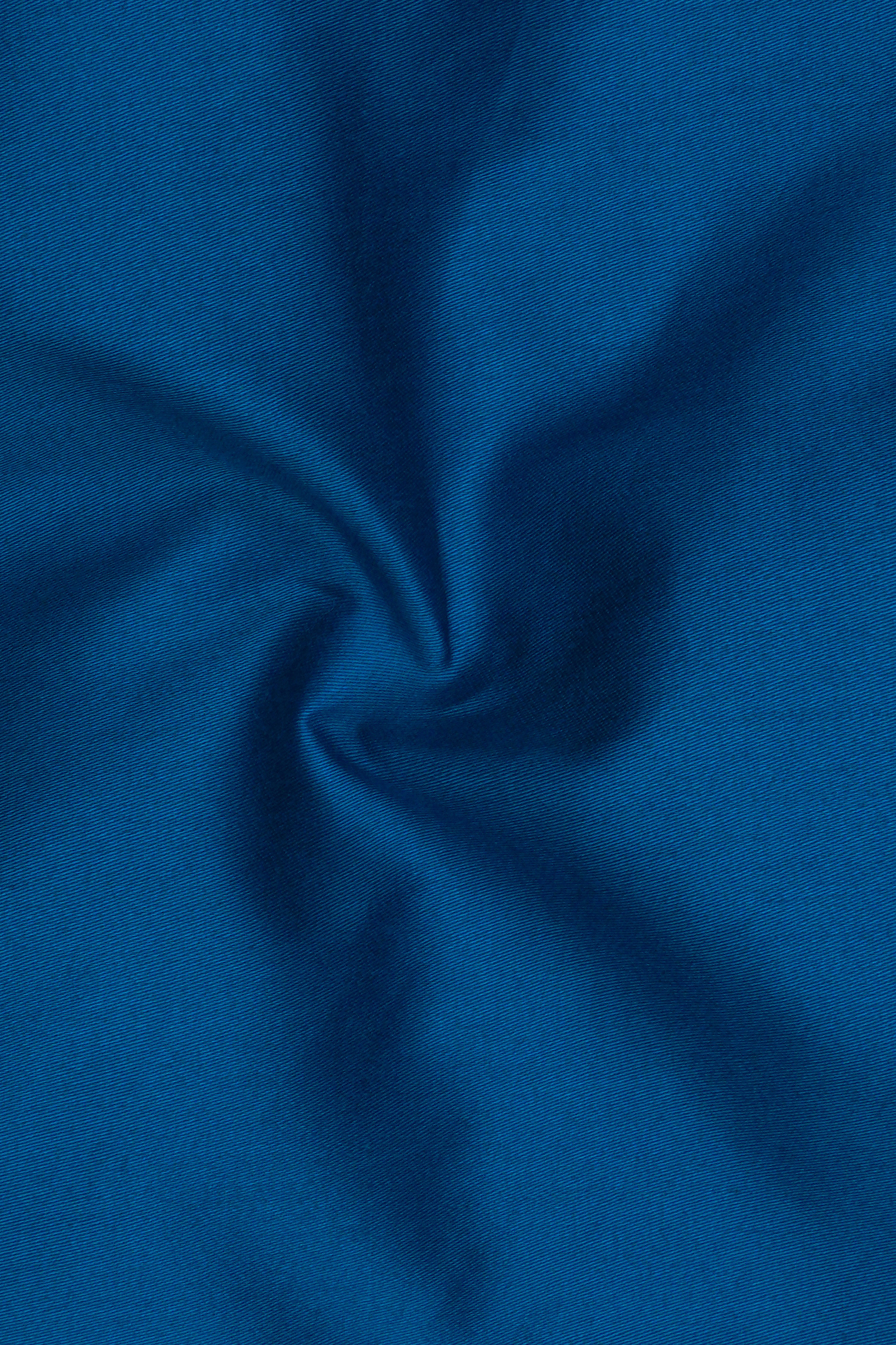 Regal-Congress Blue Subtle Sheen Super Soft Premium Cotton Casual Designer Shirt