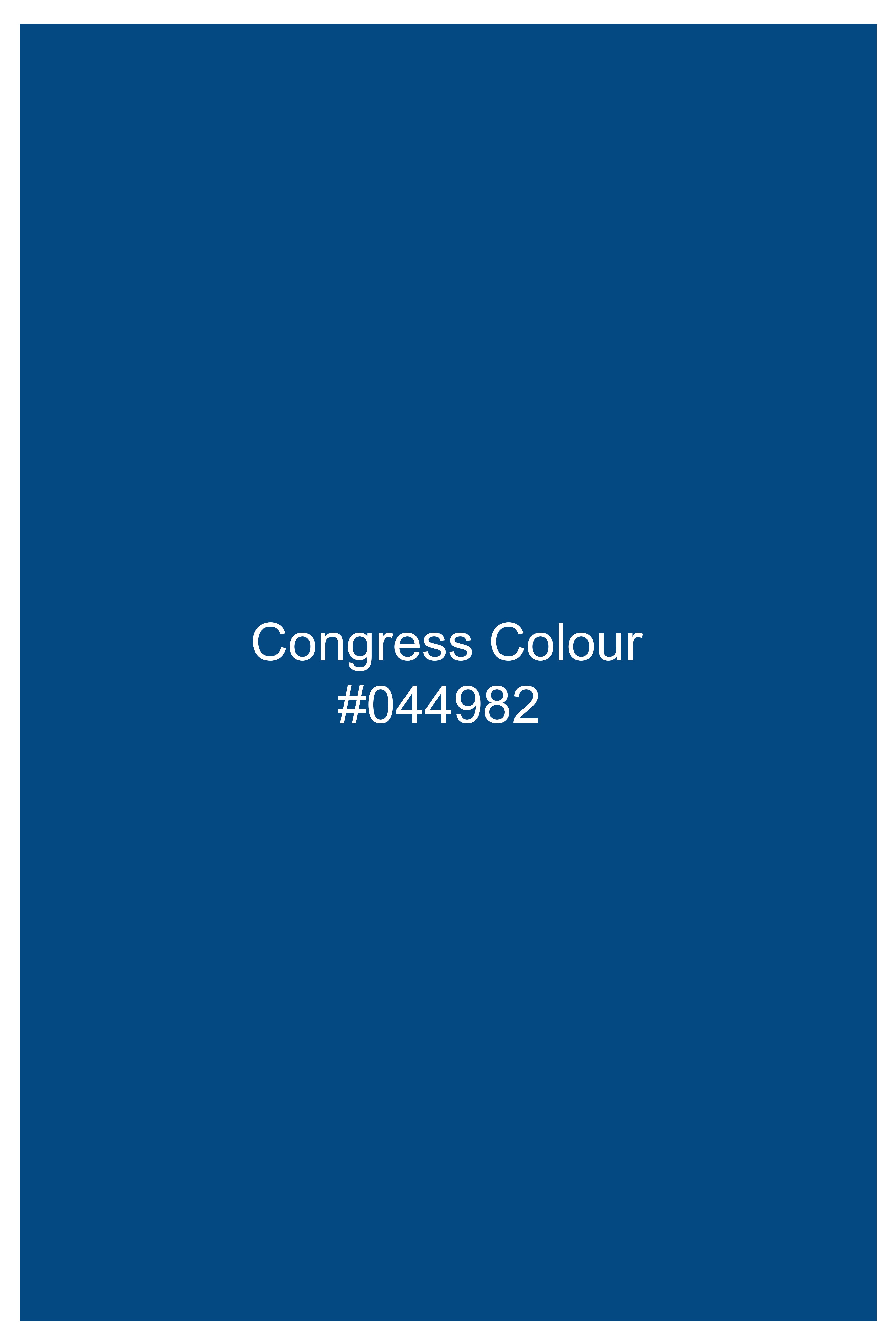 Regal-Congress Blue Subtle Sheen Super Soft Premium Cotton Casual Designer Shirt