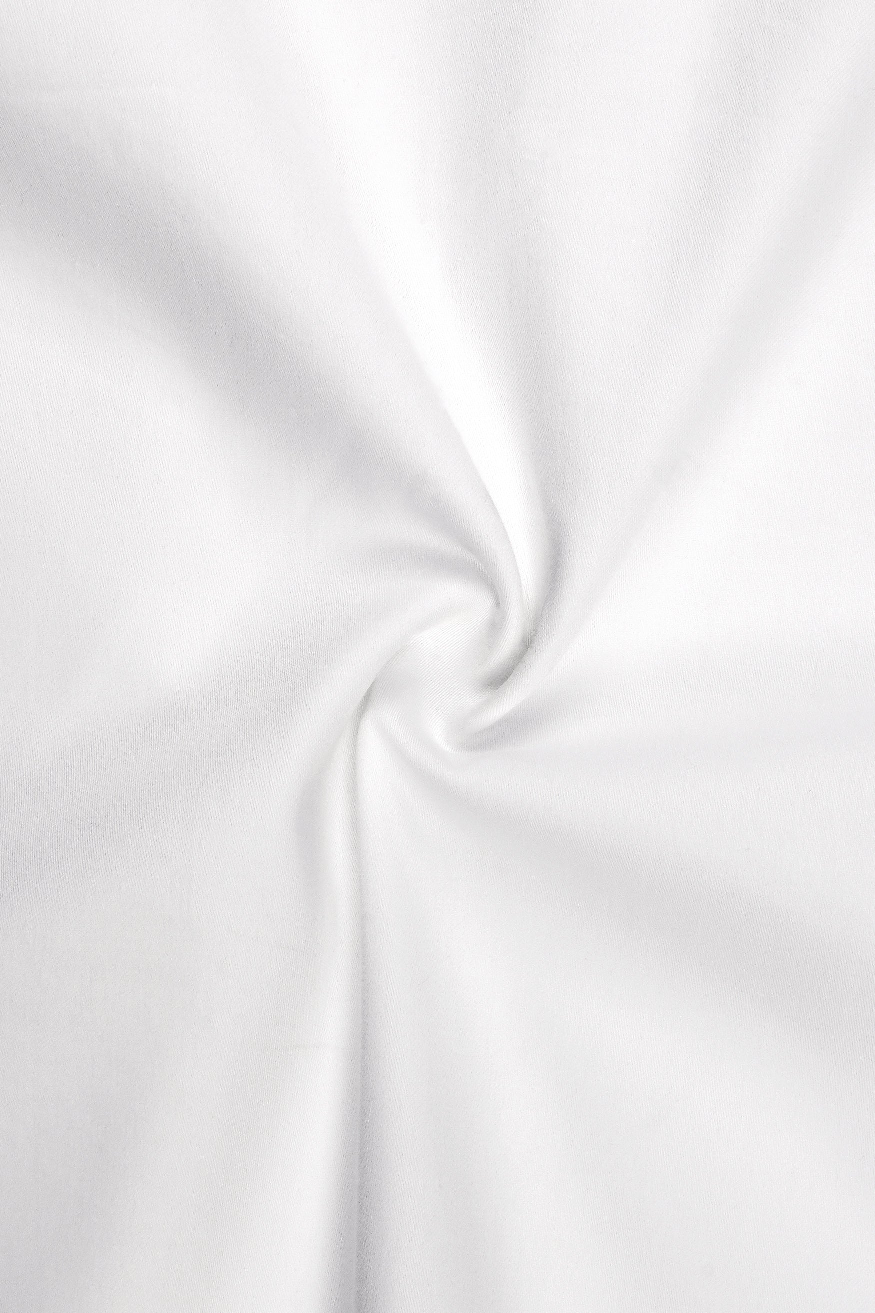 Radiant-Beight White Subtle Sheen Super Soft Premium Cotton Cut Away Dress Shirt