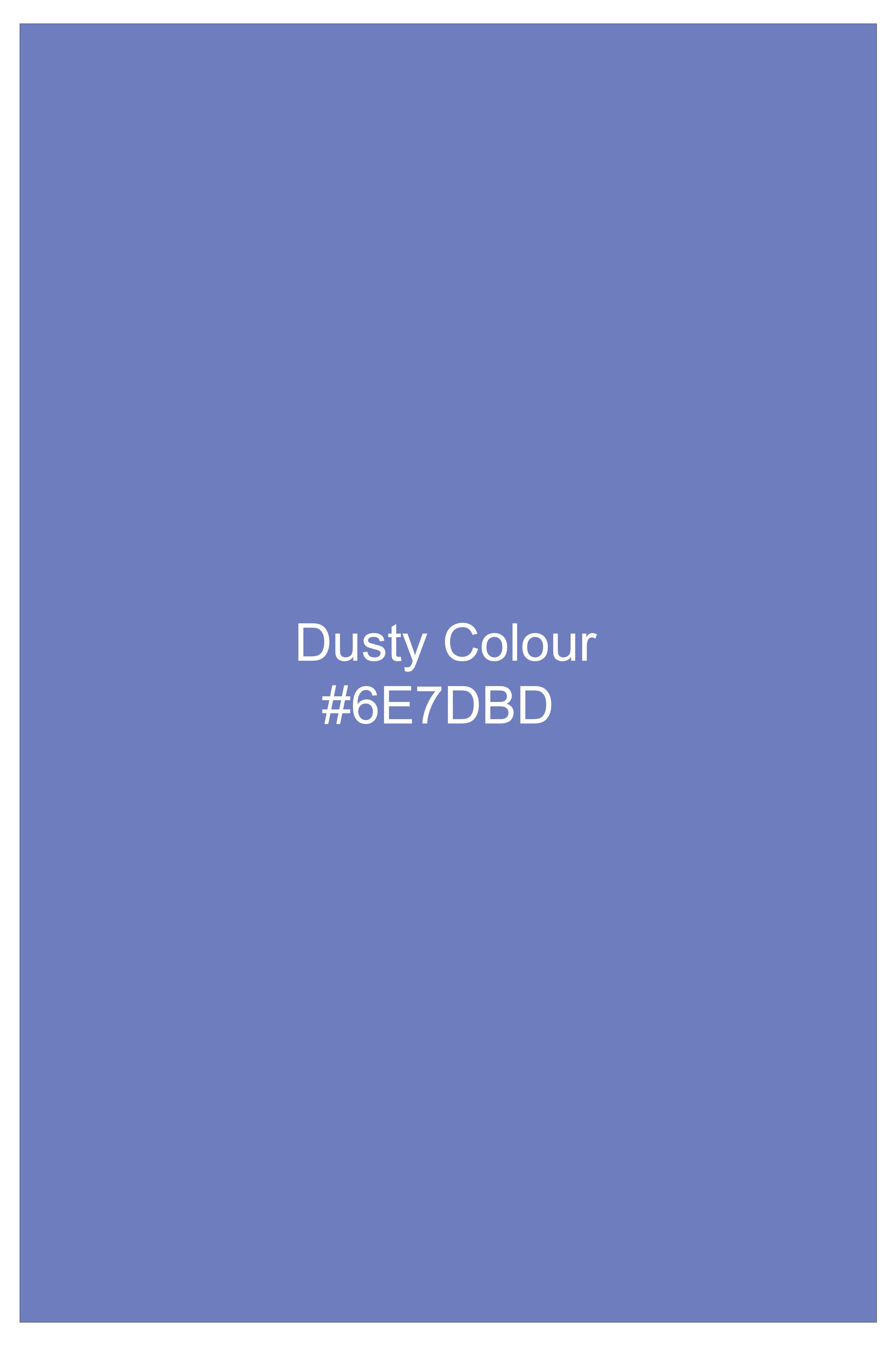 Tide-Dusty Blue Dobby Textured Premium Giza Cotton Dress Shirt