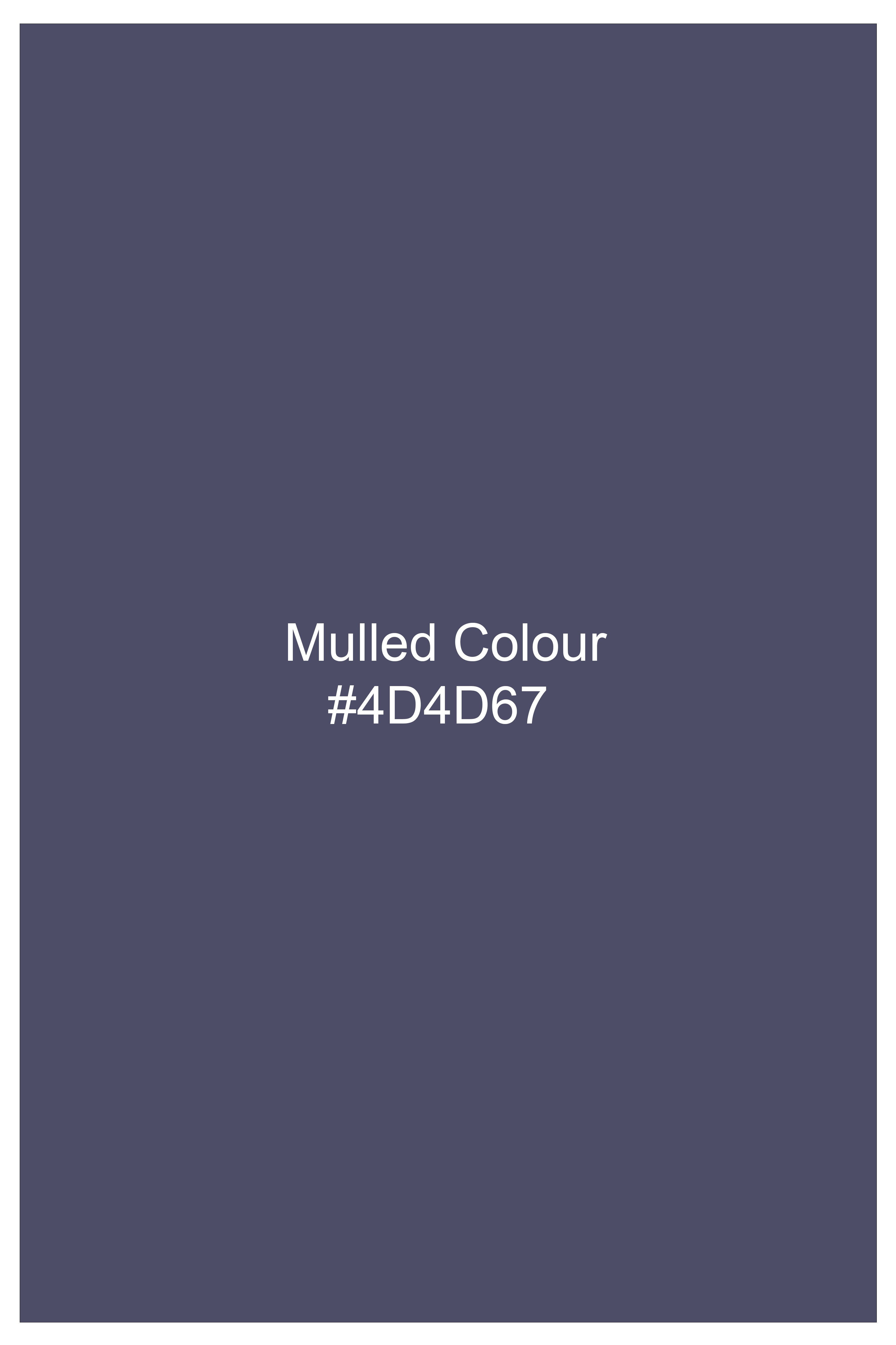 Terrain-Mulled Gray Textured Chambray Premium Cotton Casual Kurta Shirt