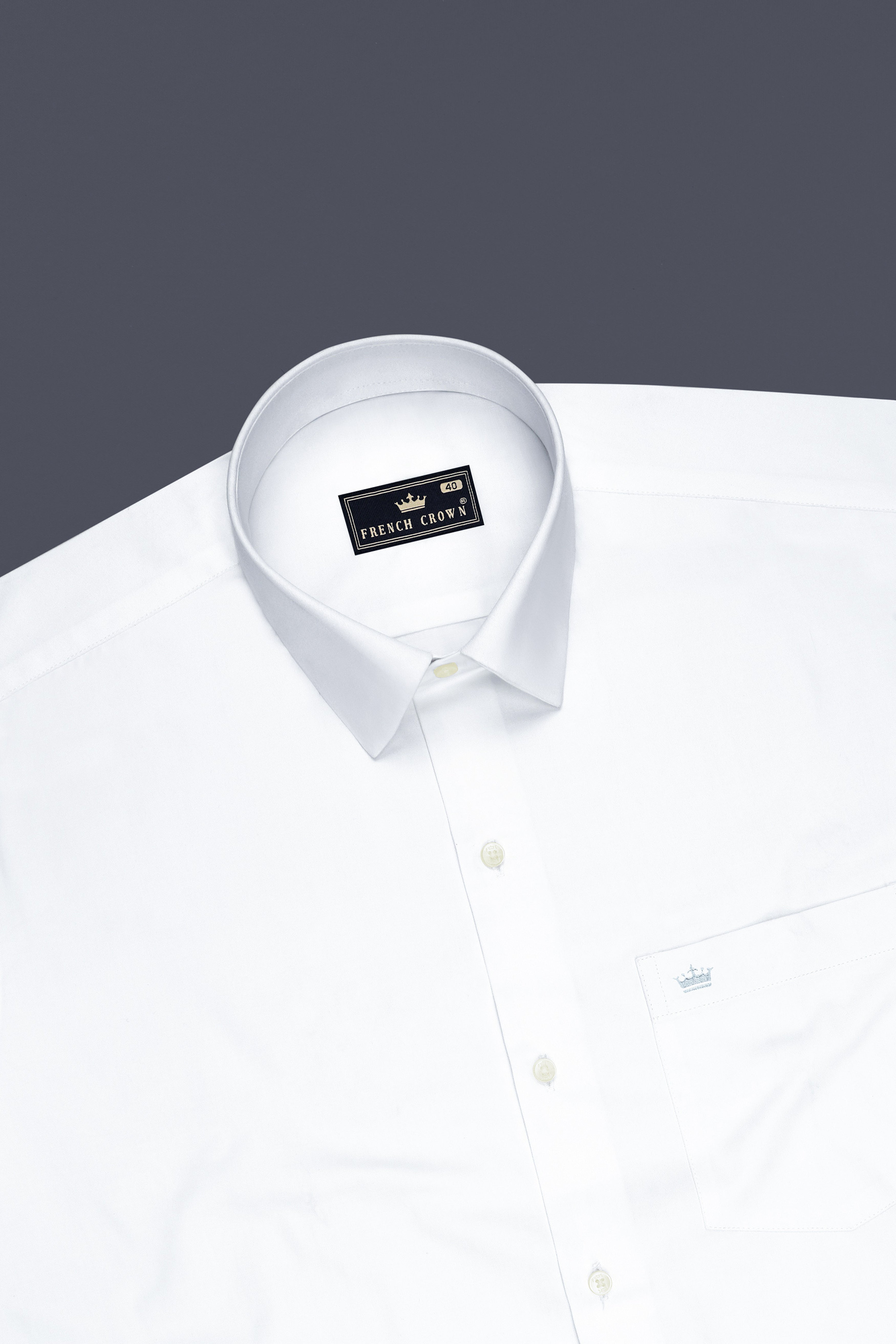 Lumina-Bright White French Cuff Subtle Sheen Super Soft Premium Cotton Dress Shirt