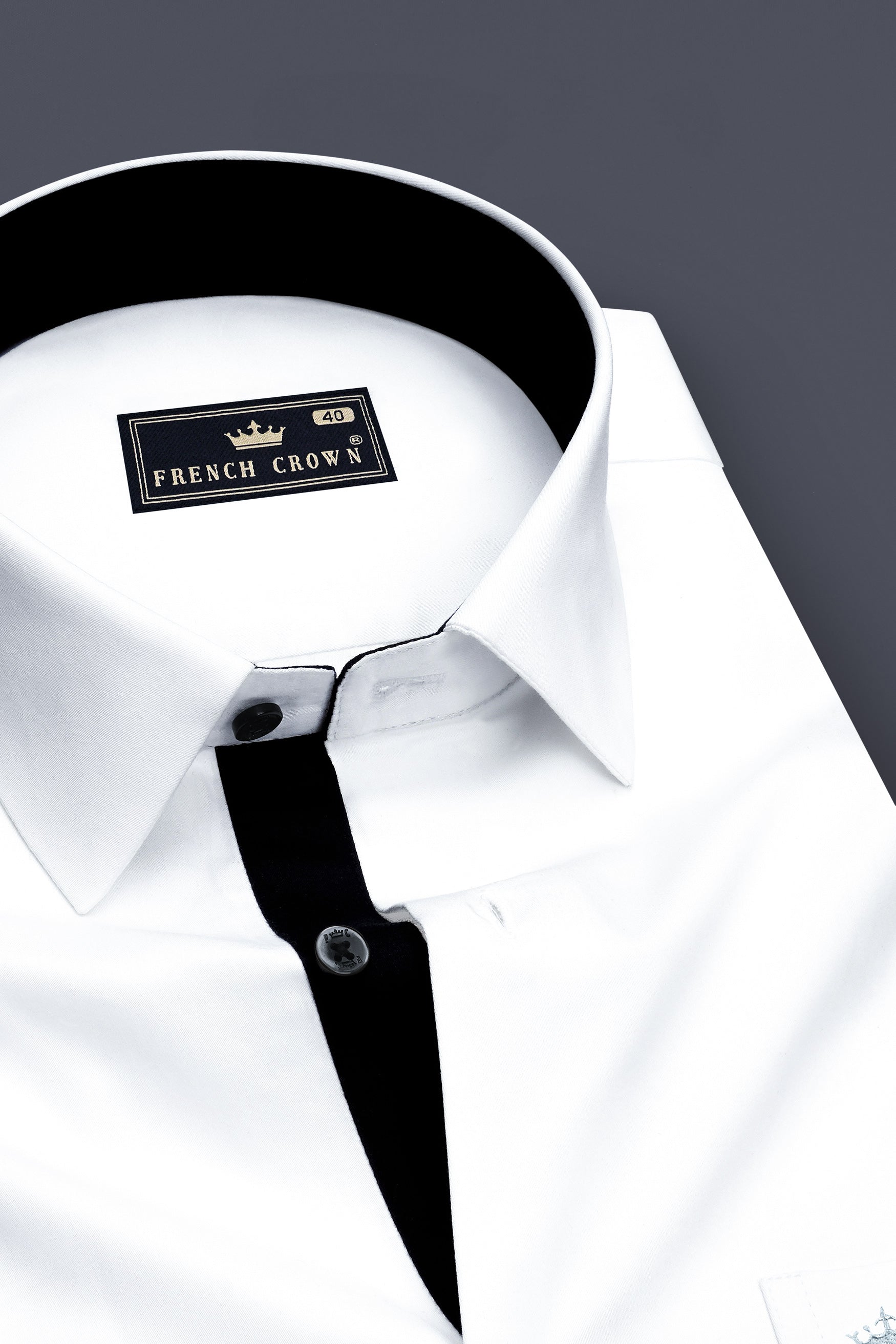 Lumina-Bright White Subtle Sheen Super Soft Premium Cotton Dress Shirt