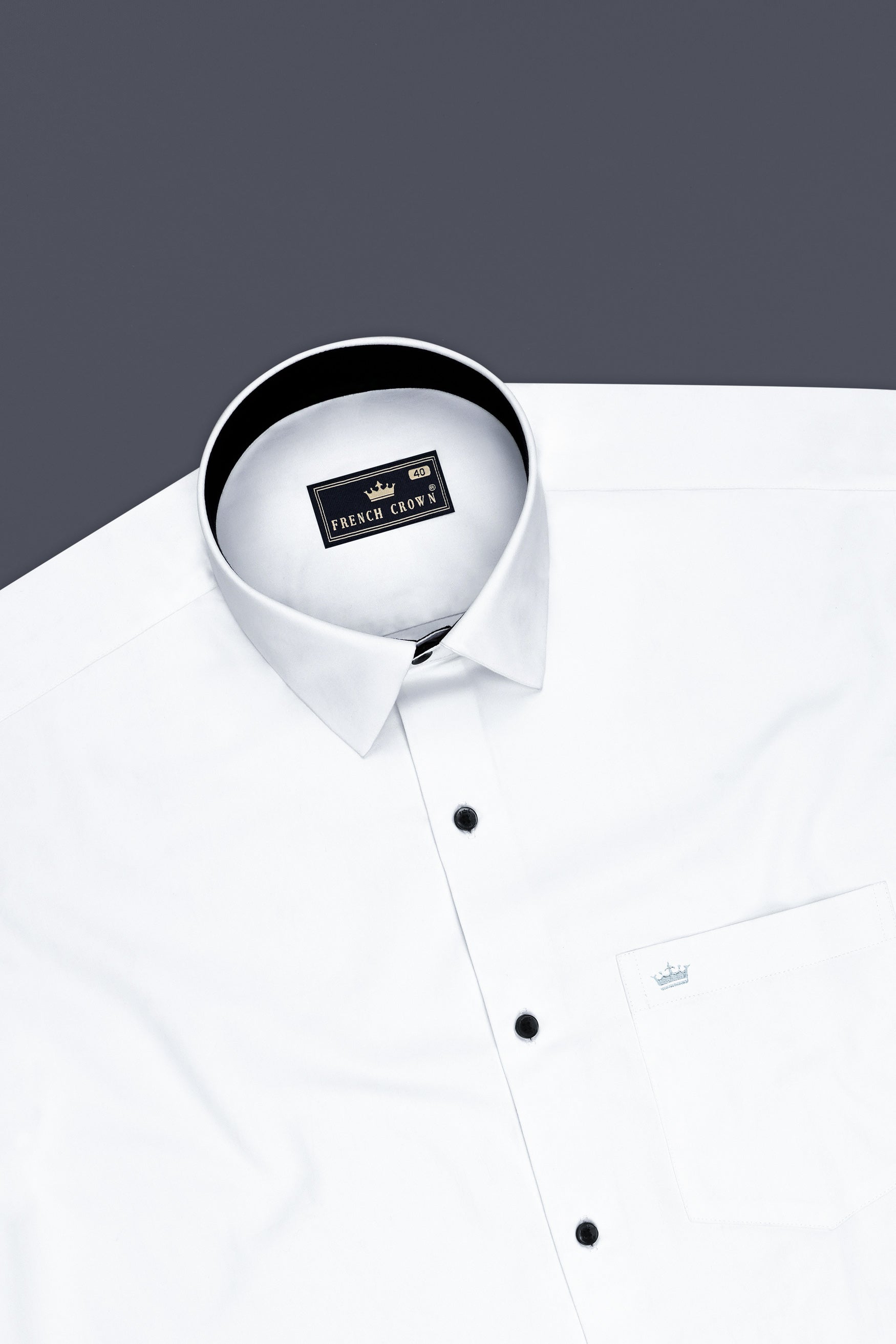 Lumina-Bright White Subtle Sheen Super Soft Premium Cotton Dress Shirt